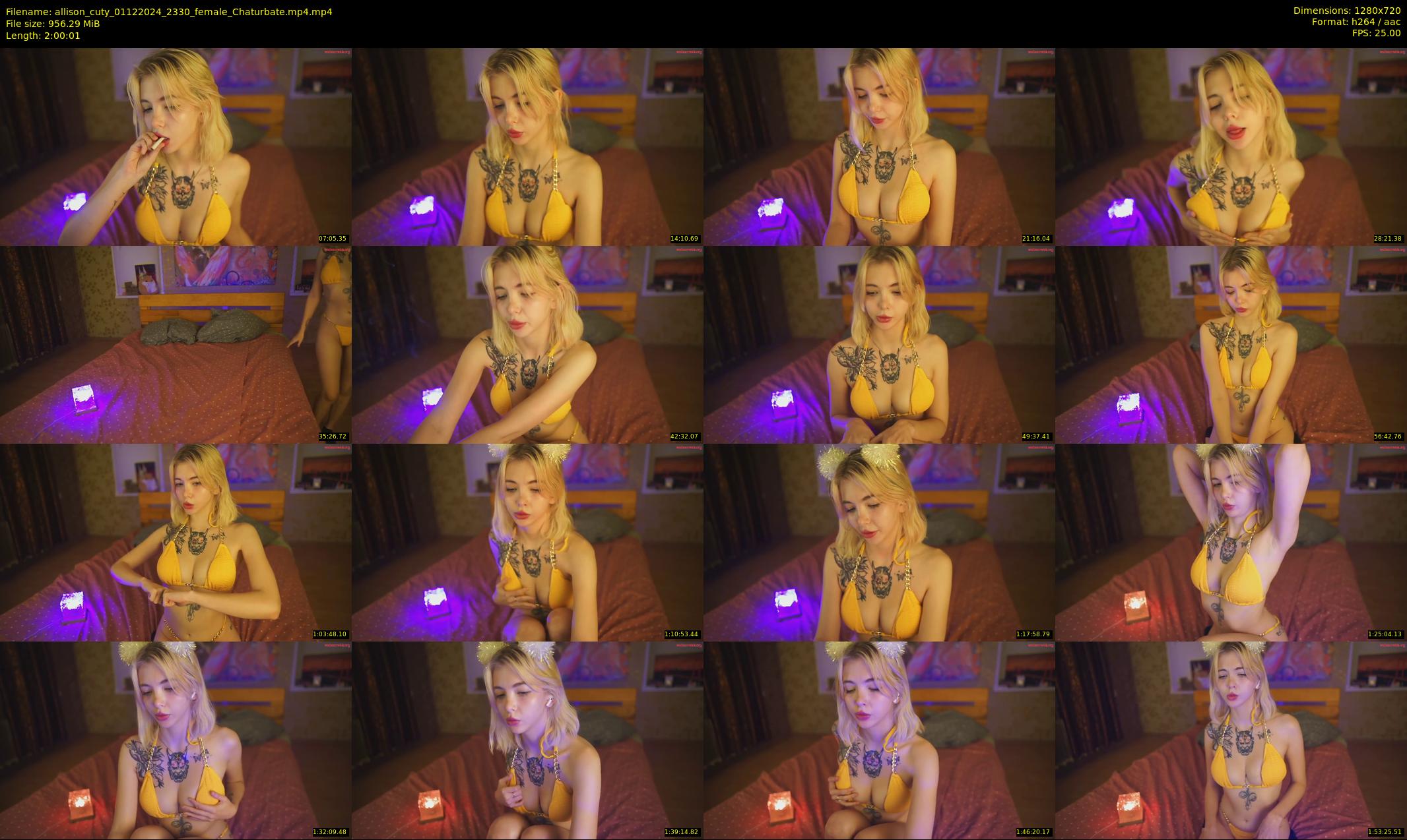 allison_cuty — 121 minute Chaturbate female cam show recording, 720p, Dec 1, 2024