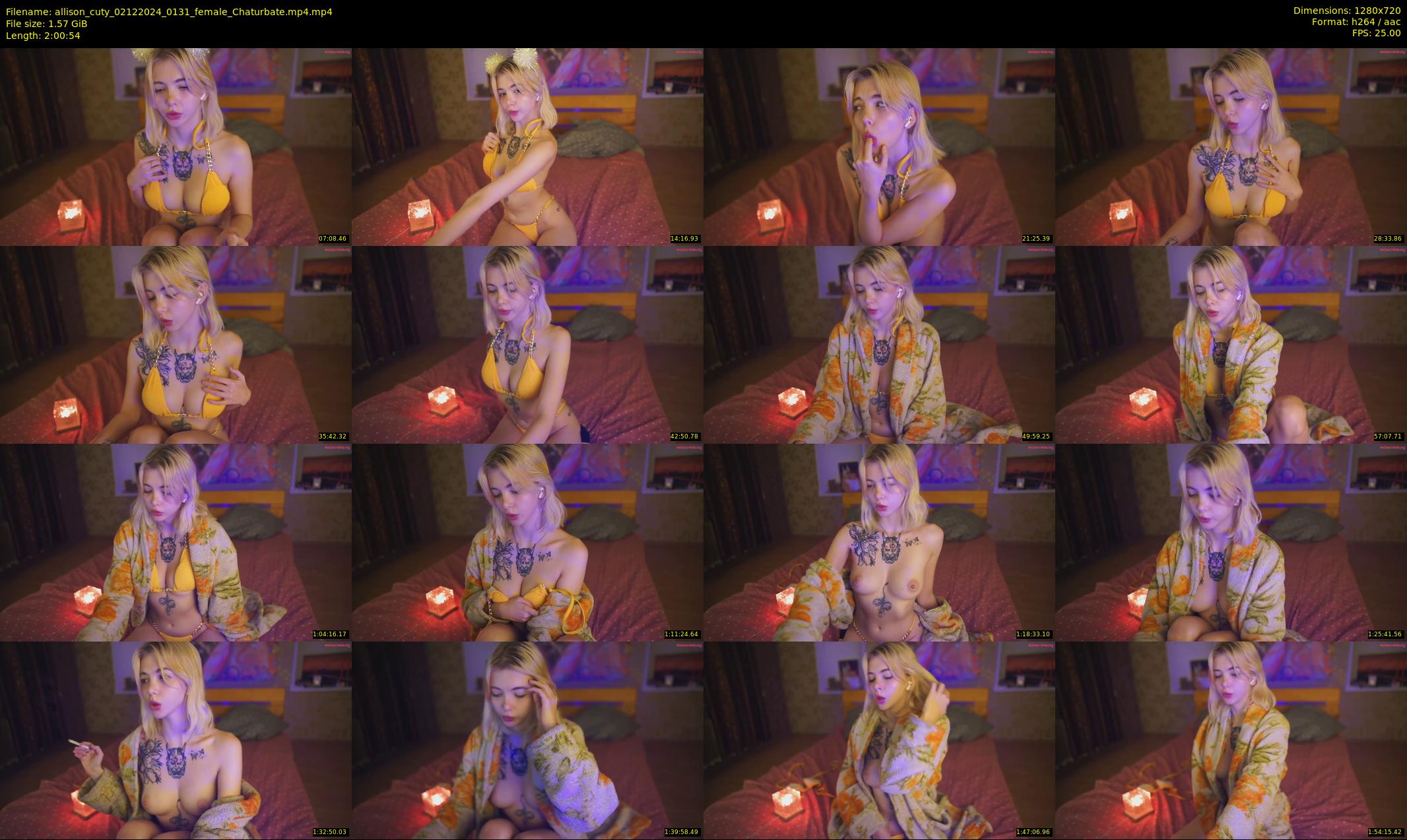 allison_cuty — 121 minute Chaturbate female cam show recording, 720p, Dec 2, 2024