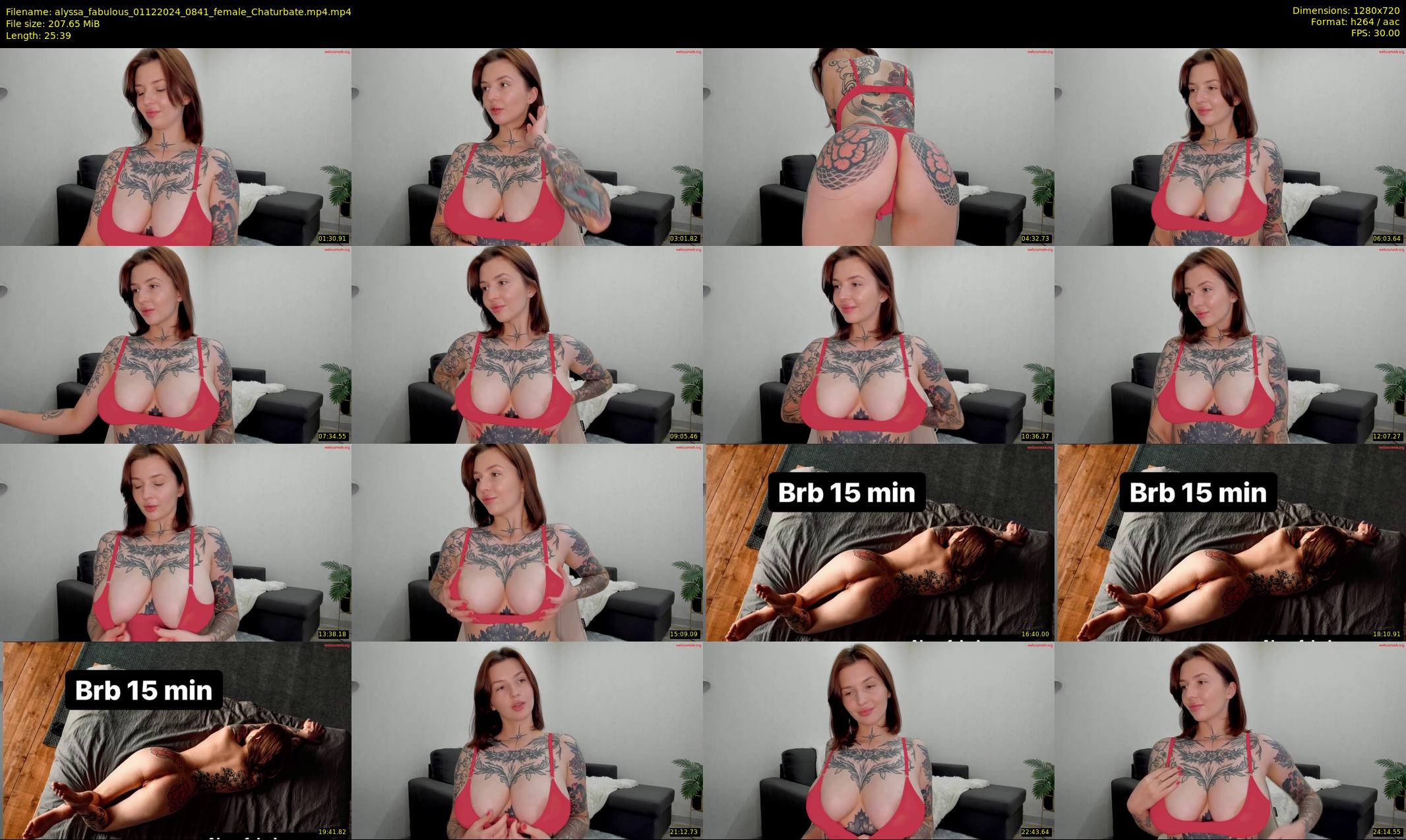 alyssa_fabulous — 26 minute Chaturbate female cam show recording, 720p, Dec 1, 2024