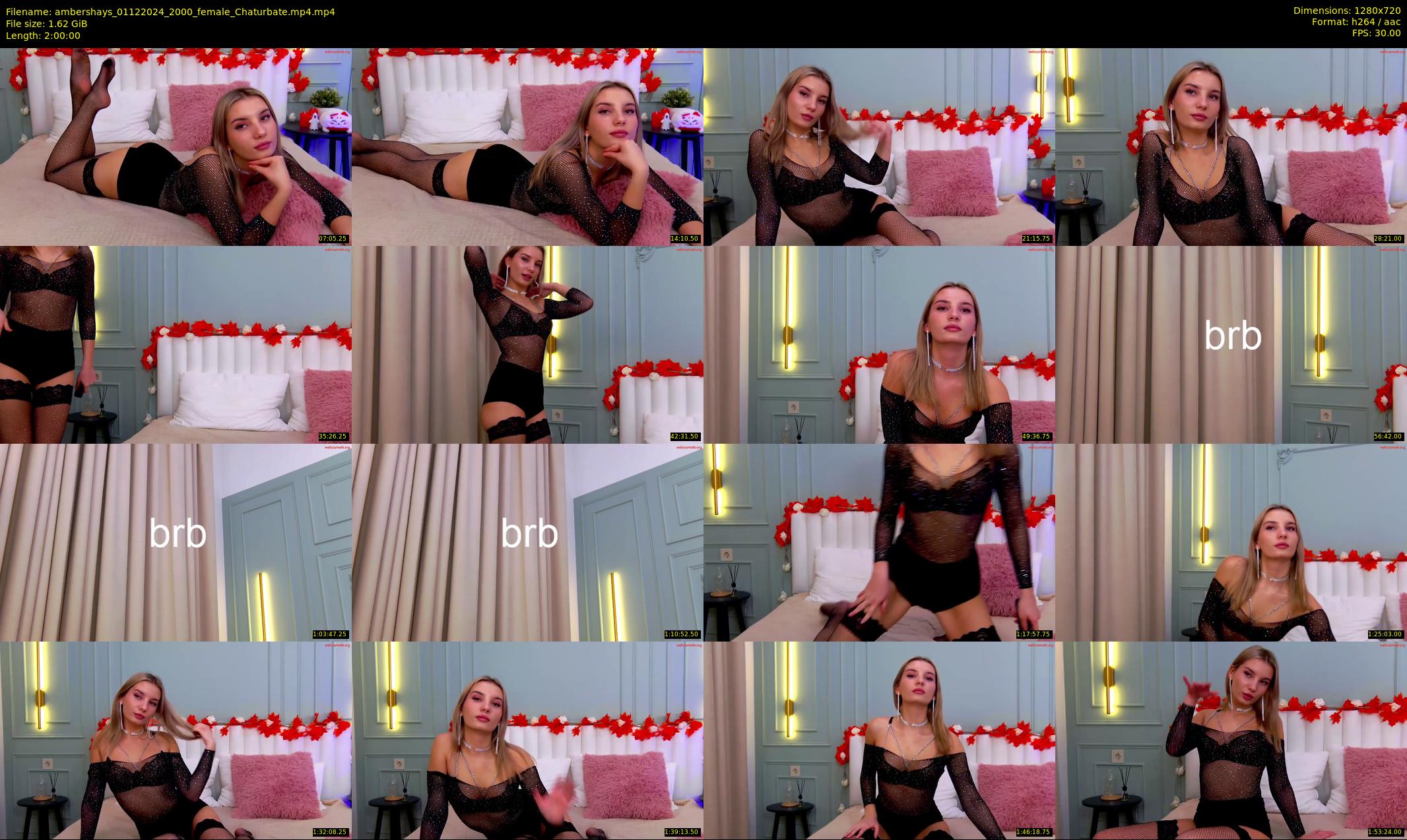 ambershays — 120 minute Chaturbate female cam show recording, 720p, Dec 1, 2024