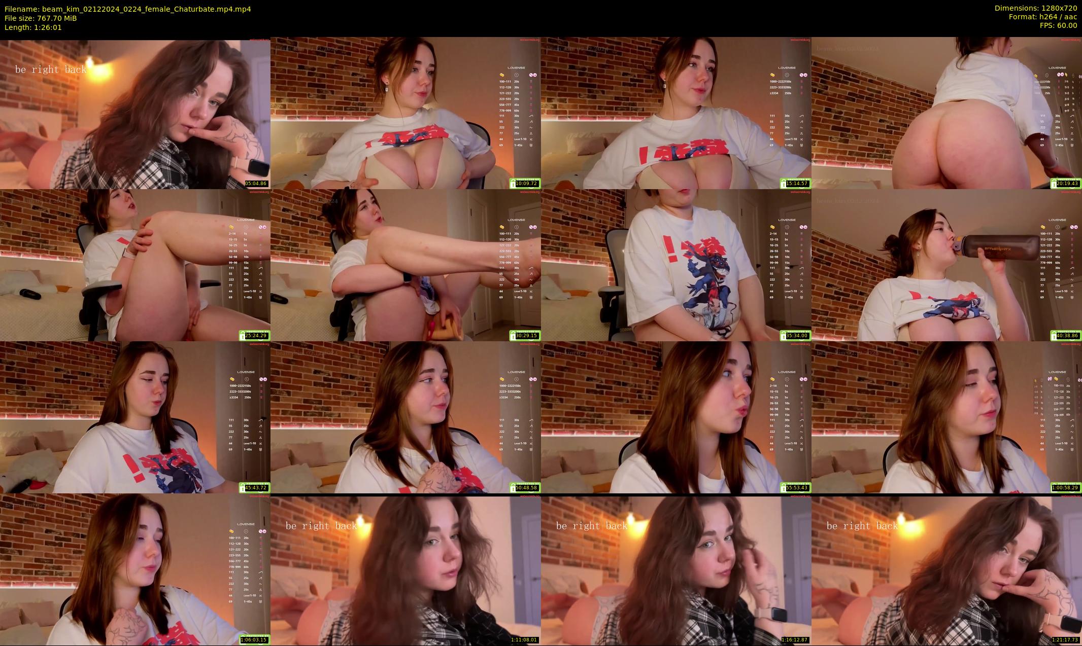 beam_kim — 87 minute Chaturbate female cam show recording, 720p, Dec 2, 2024