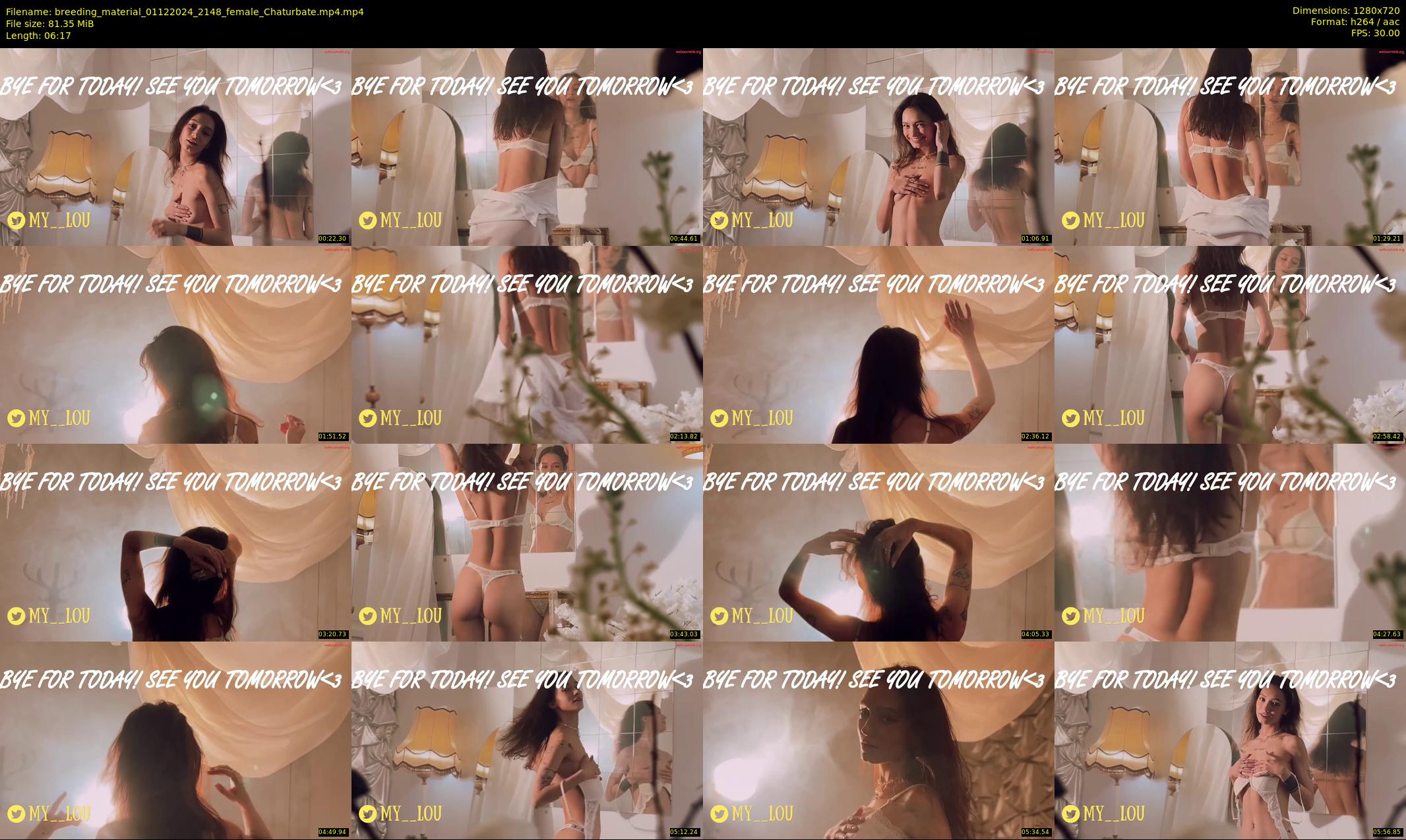 breeding_material — 7 minute Chaturbate female cam show recording, 720p, Dec 1, 2024
