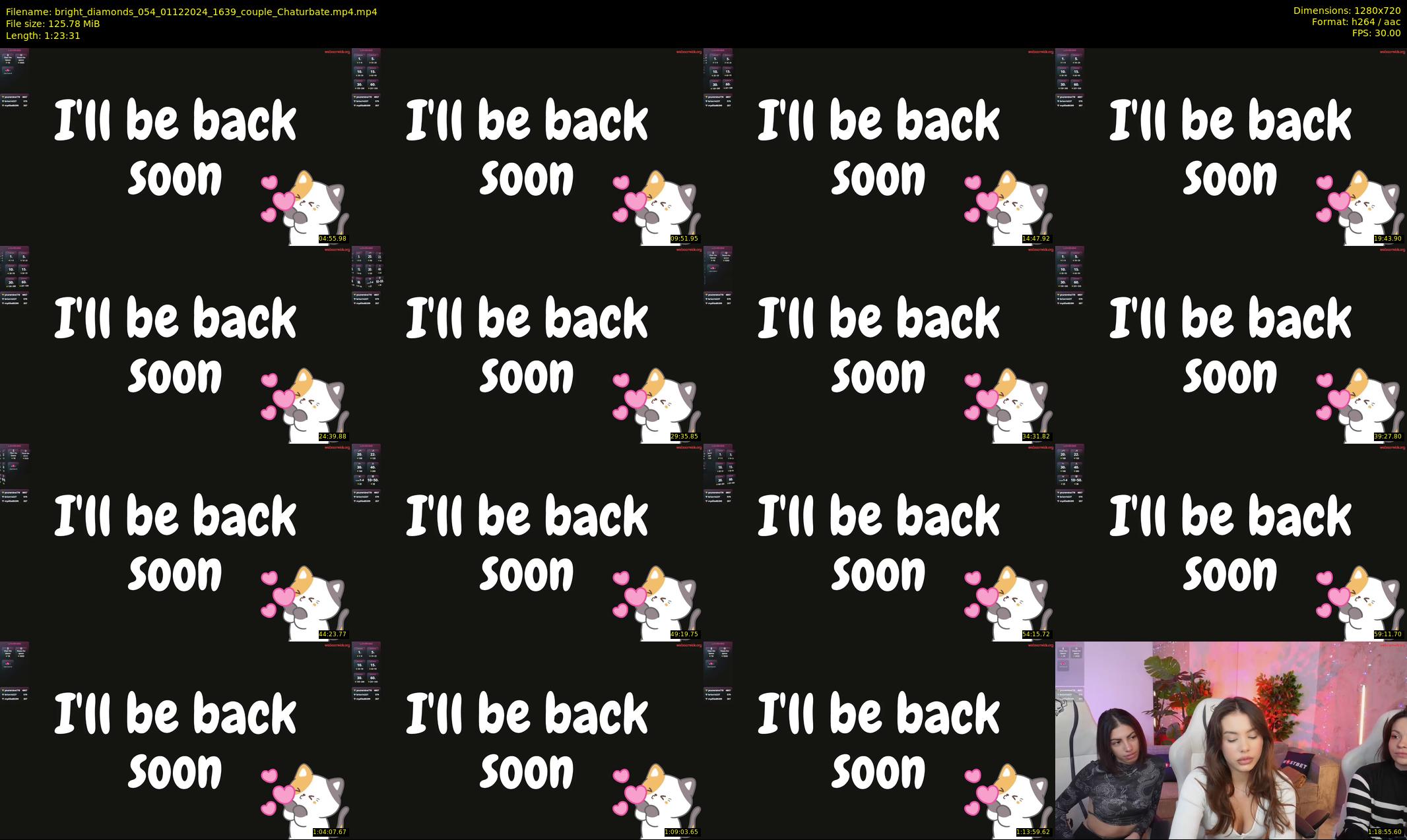 bright_diamonds_054 — 84 minute Chaturbate couple cam show recording, 720p, Dec 1, 2024