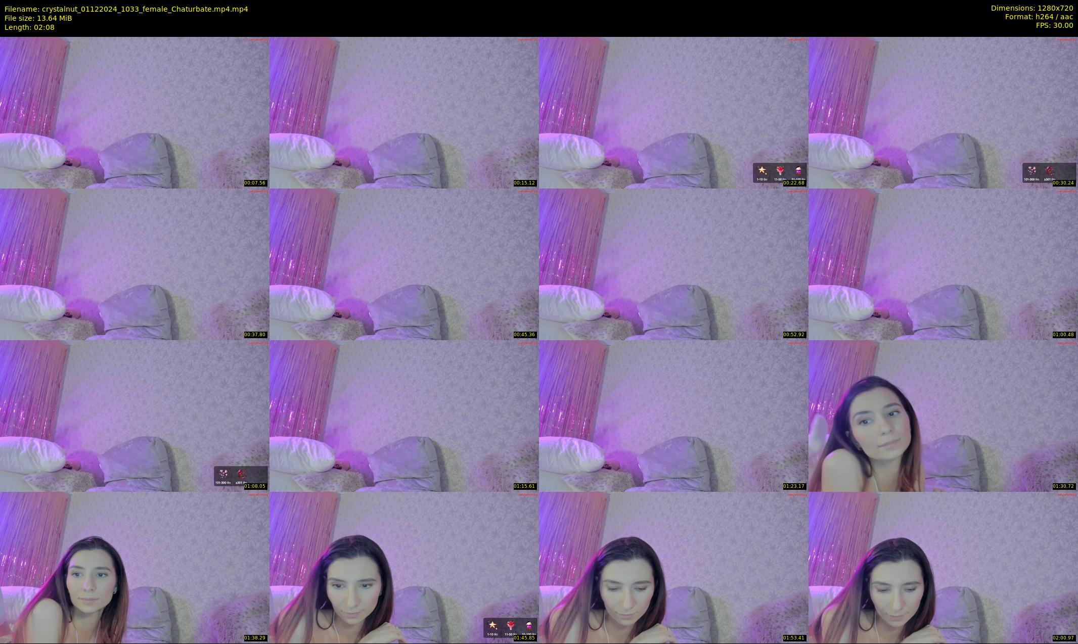 crystalnut — 3 minute Chaturbate female cam show recording, 720p, Dec 1, 2024