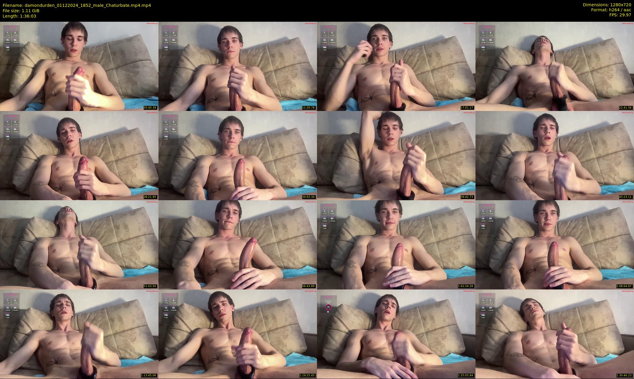 damondurden — 97 minute Chaturbate male cam show recording, 720p, Dec 1, 2024