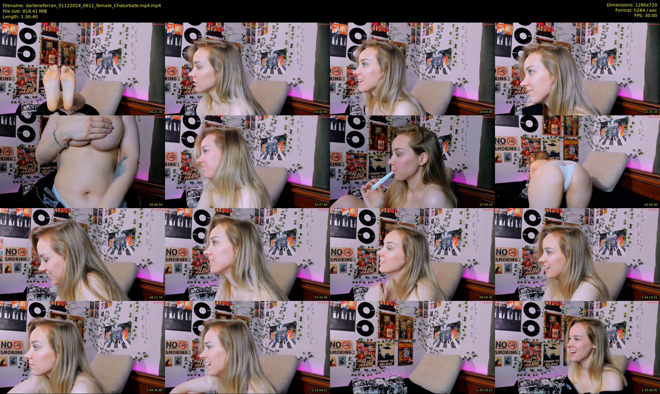 darleneferran — 91 minute Chaturbate female cam show recording, 720p, Dec 1, 2024