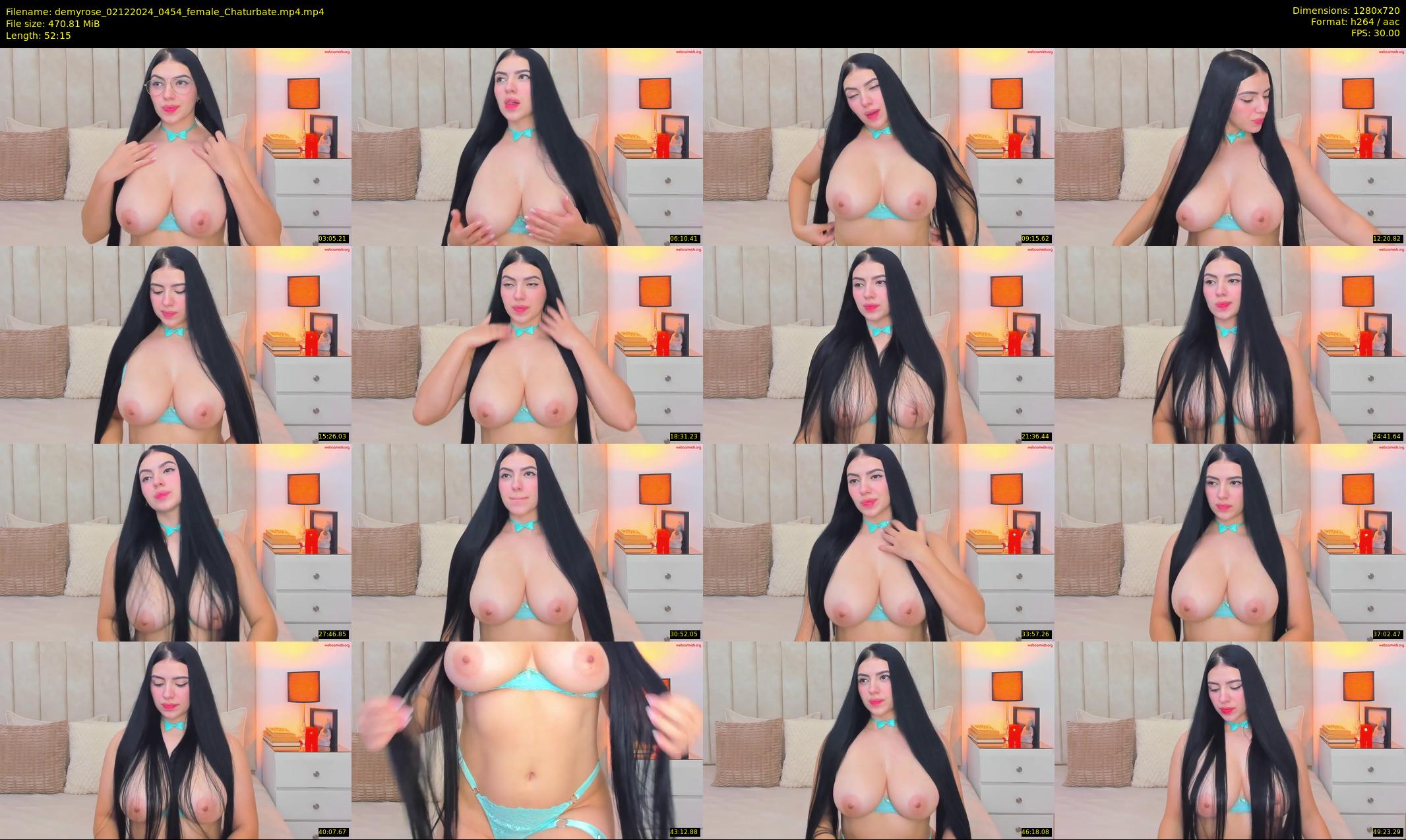 demyrose — 53 minute Chaturbate female cam show recording, 720p, Dec 2, 2024