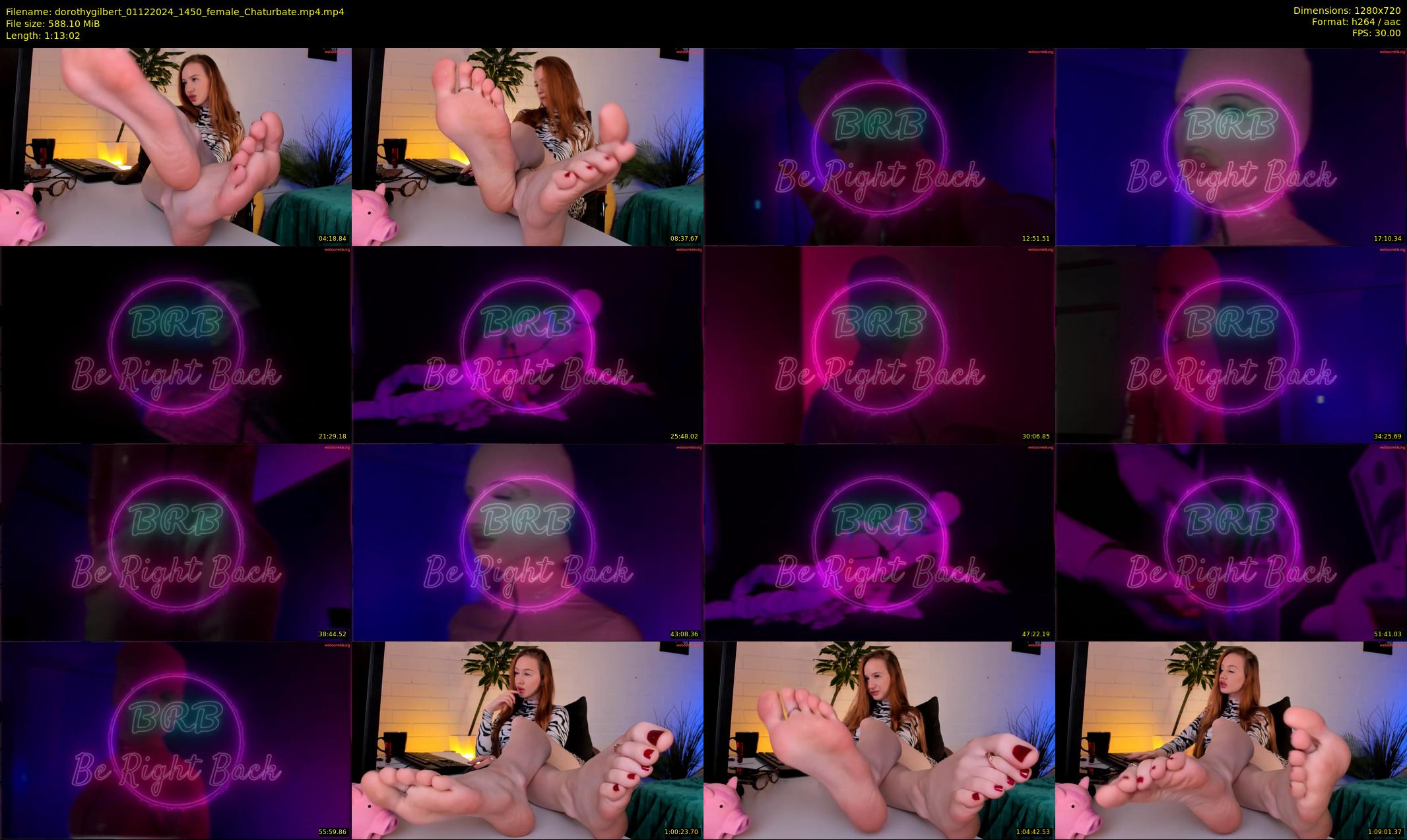 dorothygilbert — 74 minute Chaturbate female cam show recording, 720p, Dec 1, 2024