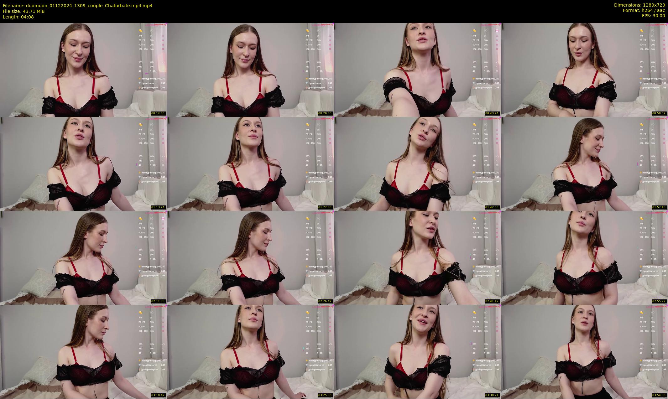 duomoon — 5 minute Chaturbate couple cam show recording, 720p, Dec 1, 2024
