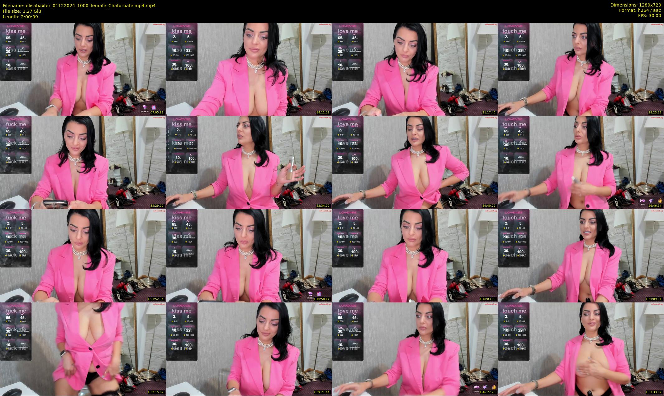 elisabaxter — 121 minute Chaturbate female cam show recording, 720p, Dec 1, 2024
