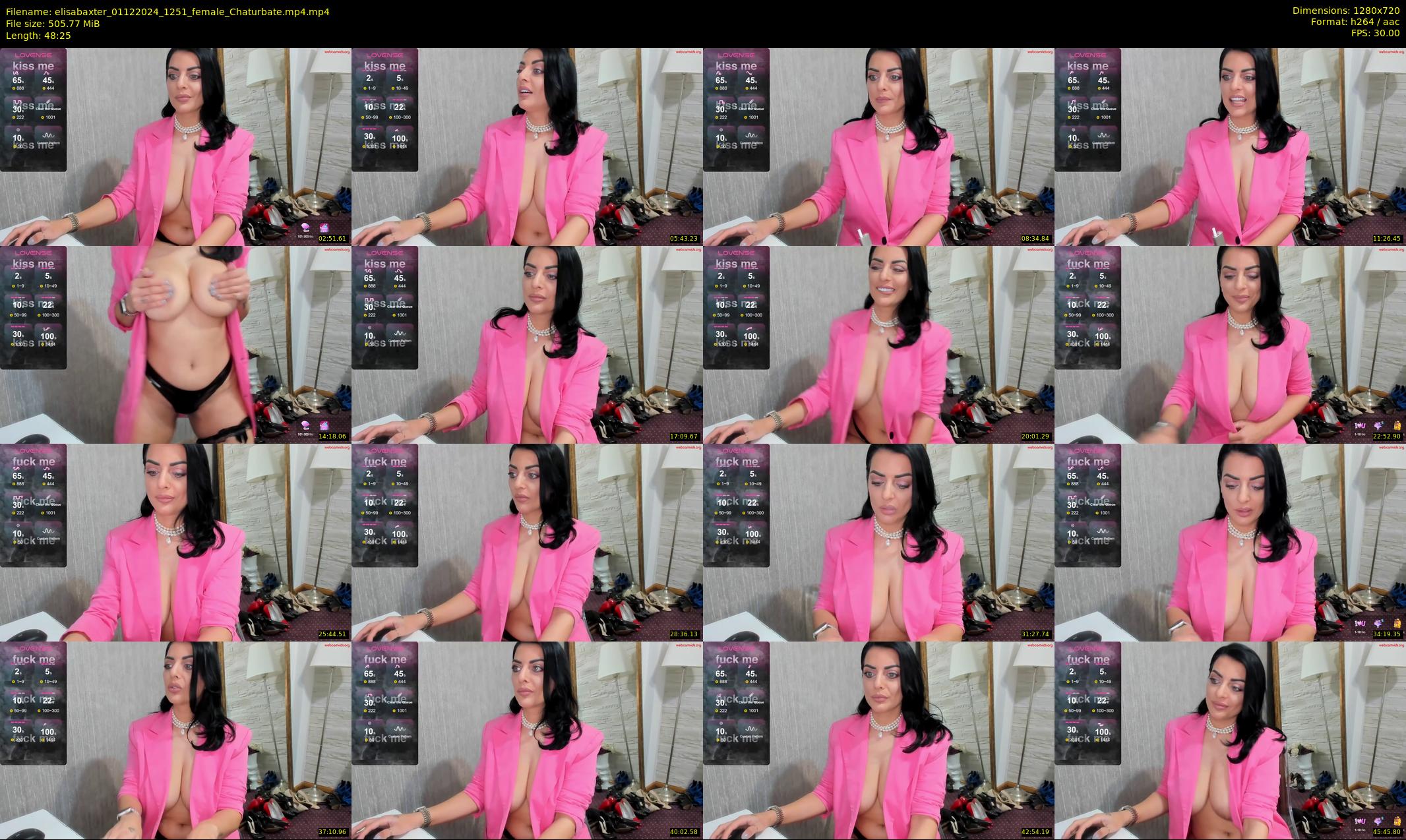 elisabaxter — 49 minute Chaturbate female cam show recording, 720p, Dec 1, 2024