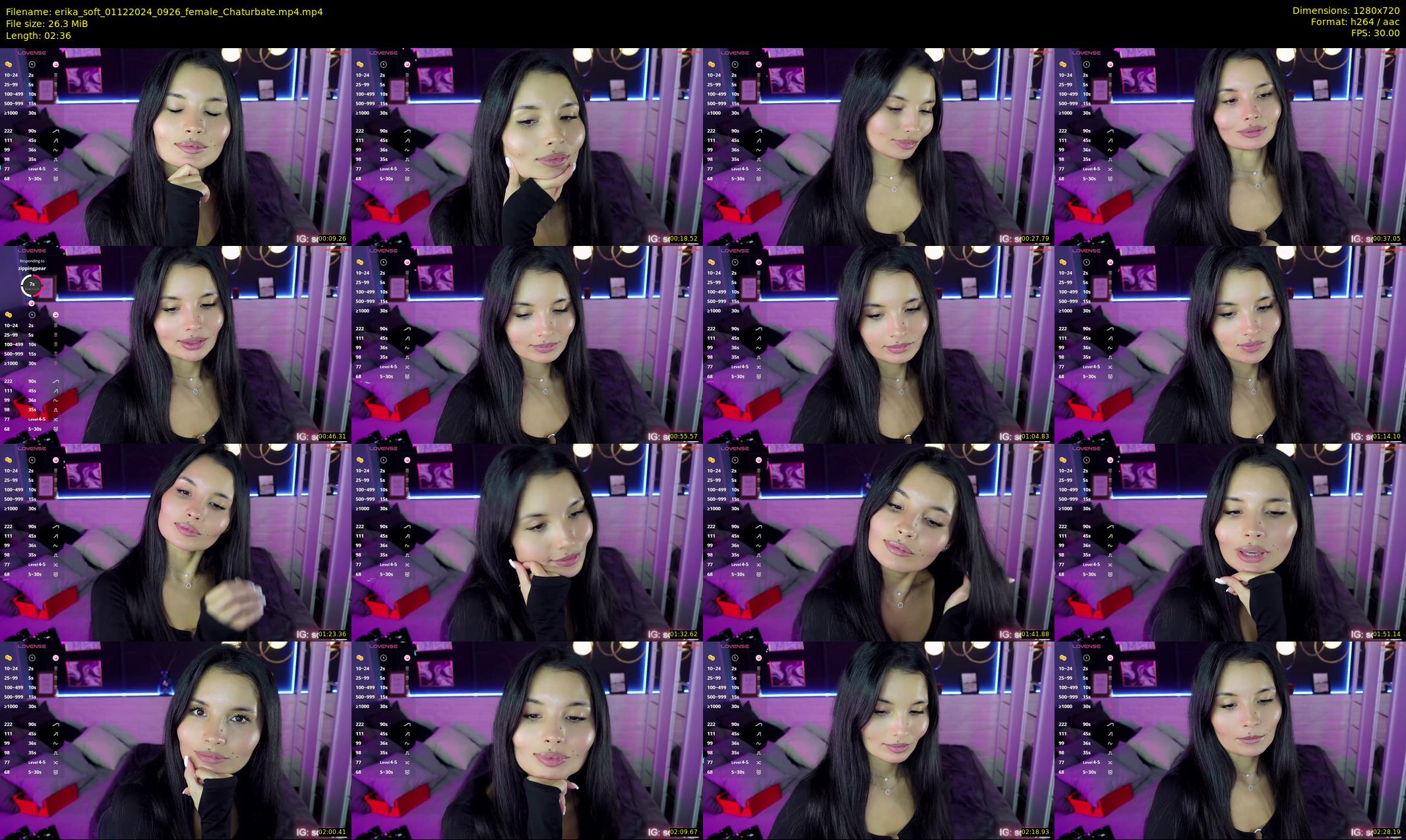 erika_soft — 3 minute Chaturbate female cam show recording, 720p, Dec 1, 2024