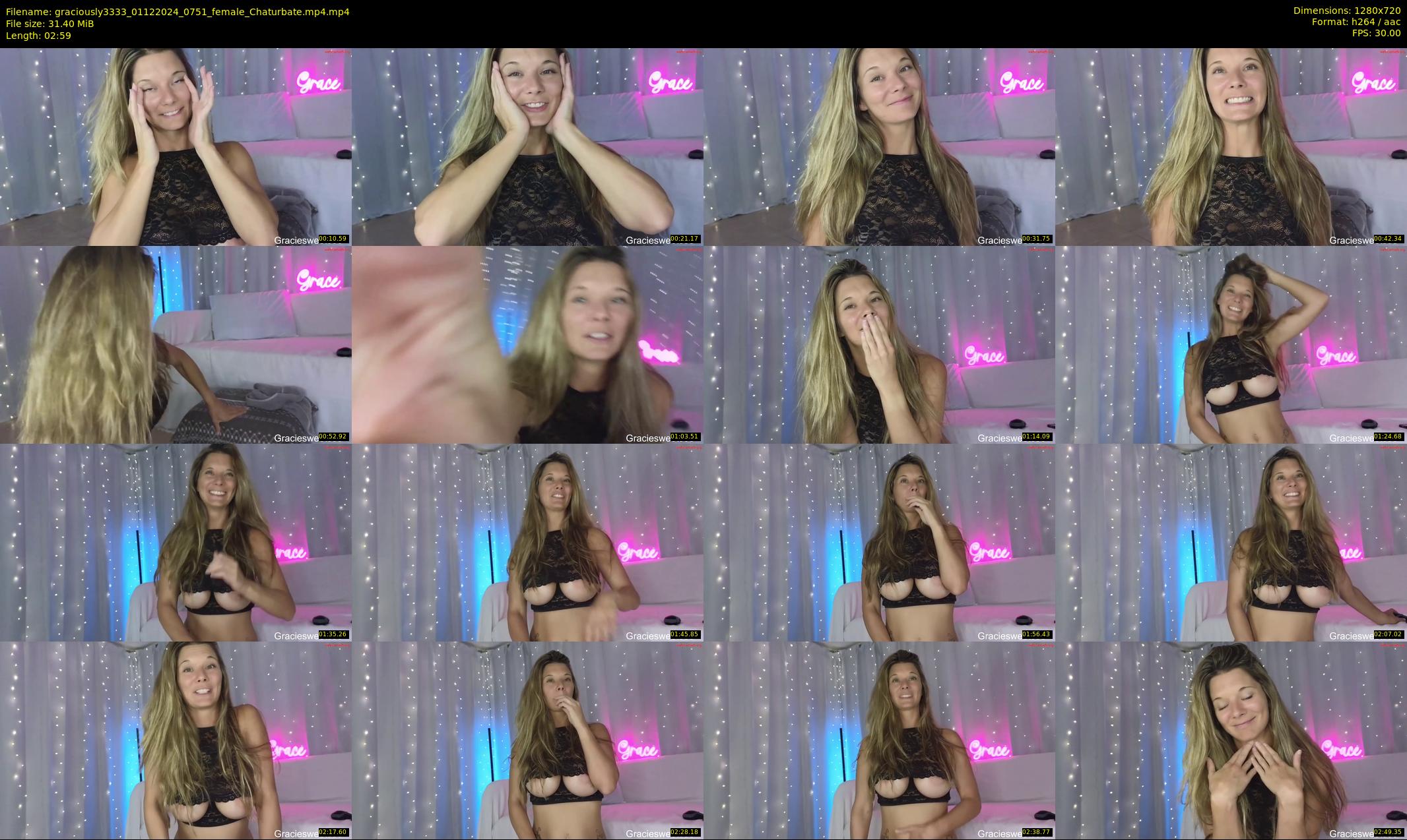 graciously3333 — 3 minute Chaturbate female cam show recording, 720p, Dec 1, 2024