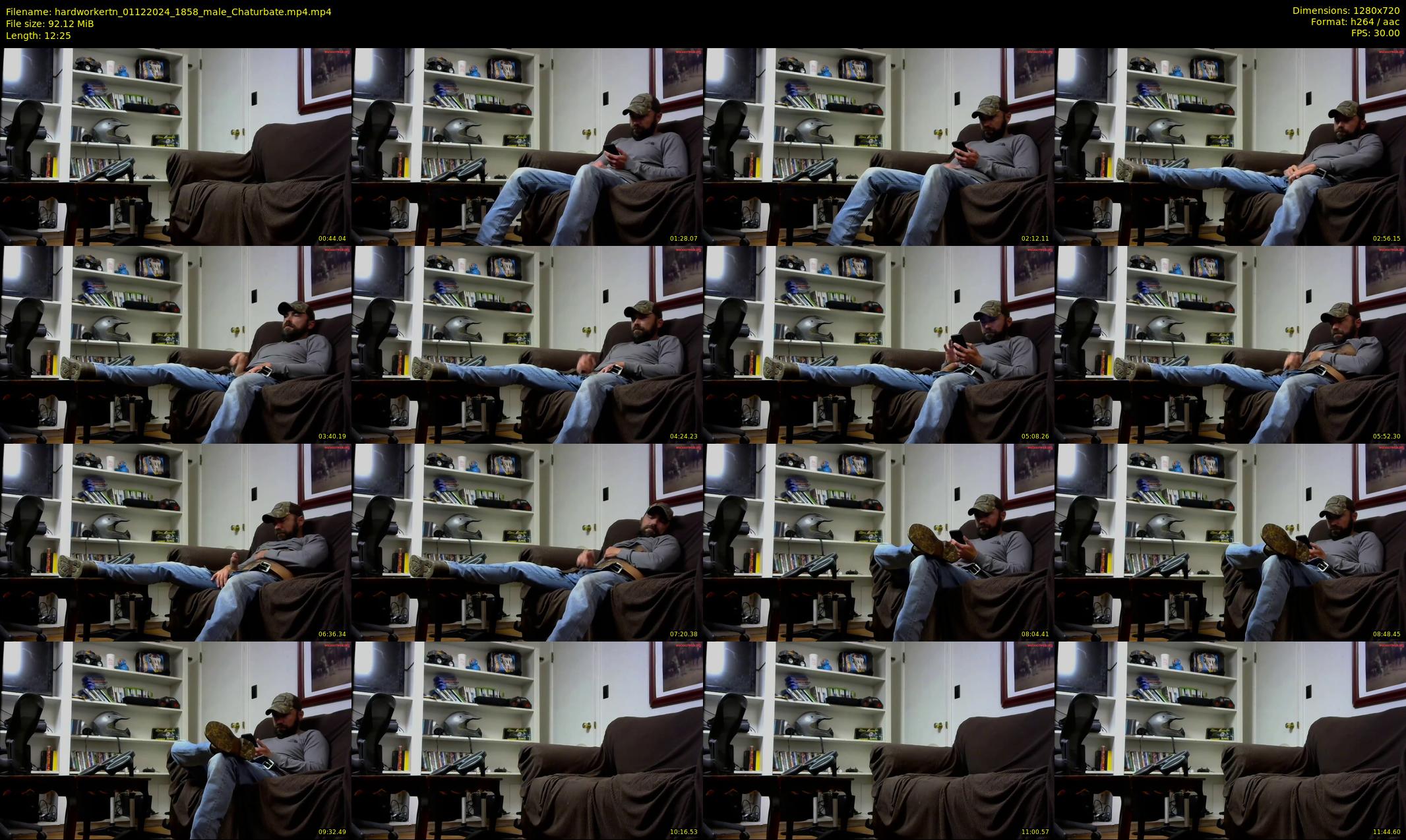 hardworkertn — 13 minute Chaturbate male cam show recording, 720p, Dec 1, 2024