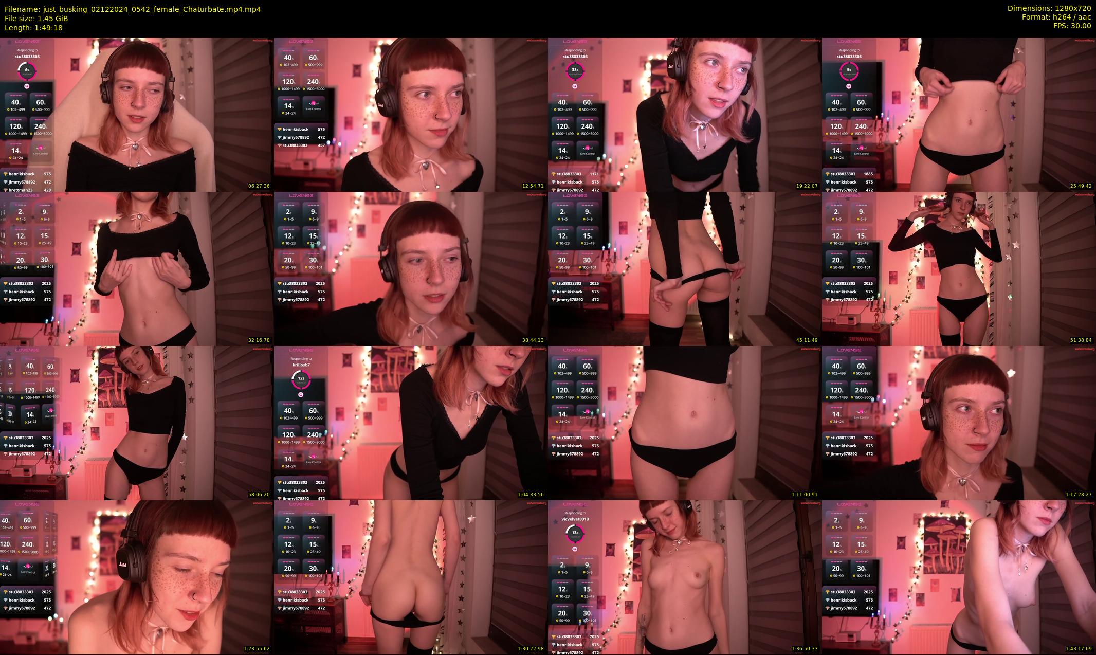 just_busking — 110 minute Chaturbate female cam show recording, 720p, Dec 2, 2024