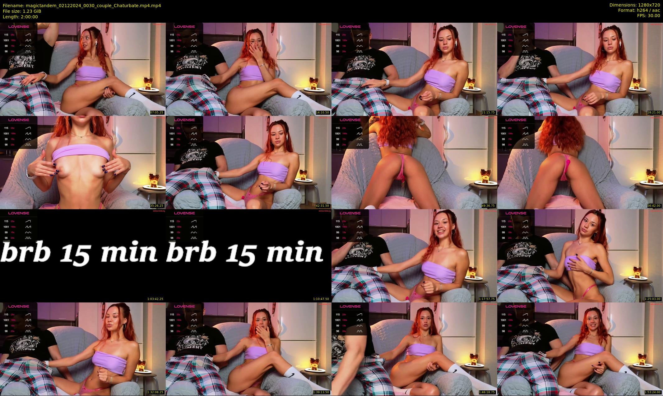 magictandem — 120 minute Chaturbate couple cam show recording, 720p, Dec 2, 2024