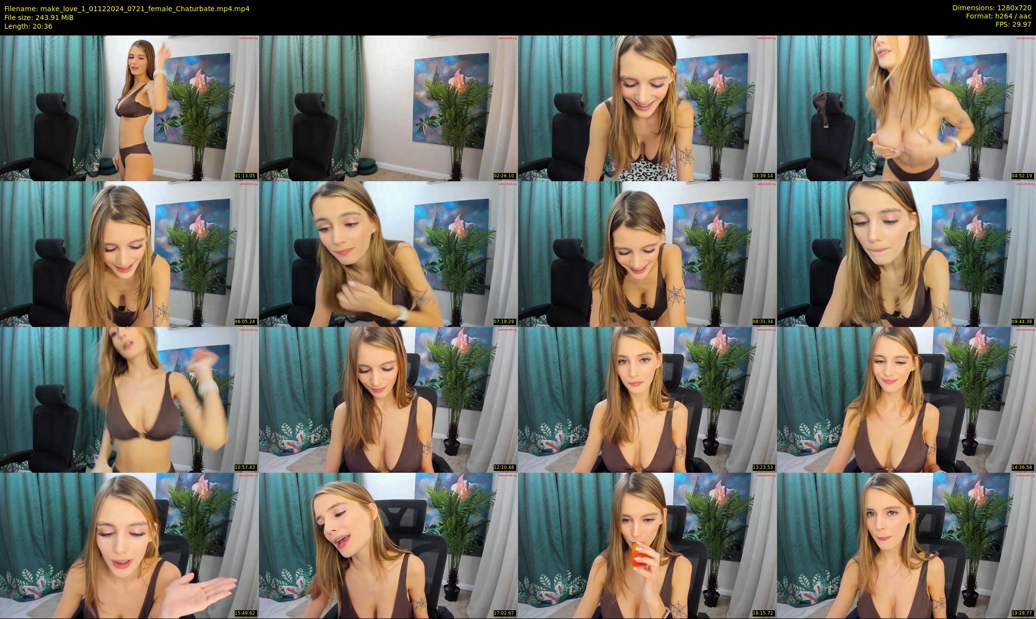 make_love_1 — 21 minute Chaturbate female cam show recording, 720p, Dec 1, 2024