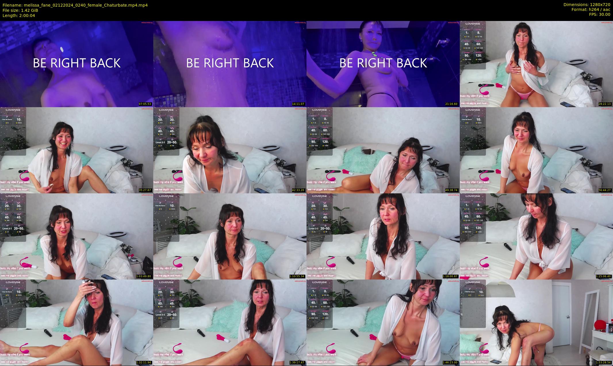 melissa_fane — 121 minute Chaturbate female cam show recording, 720p, Dec 2, 2024