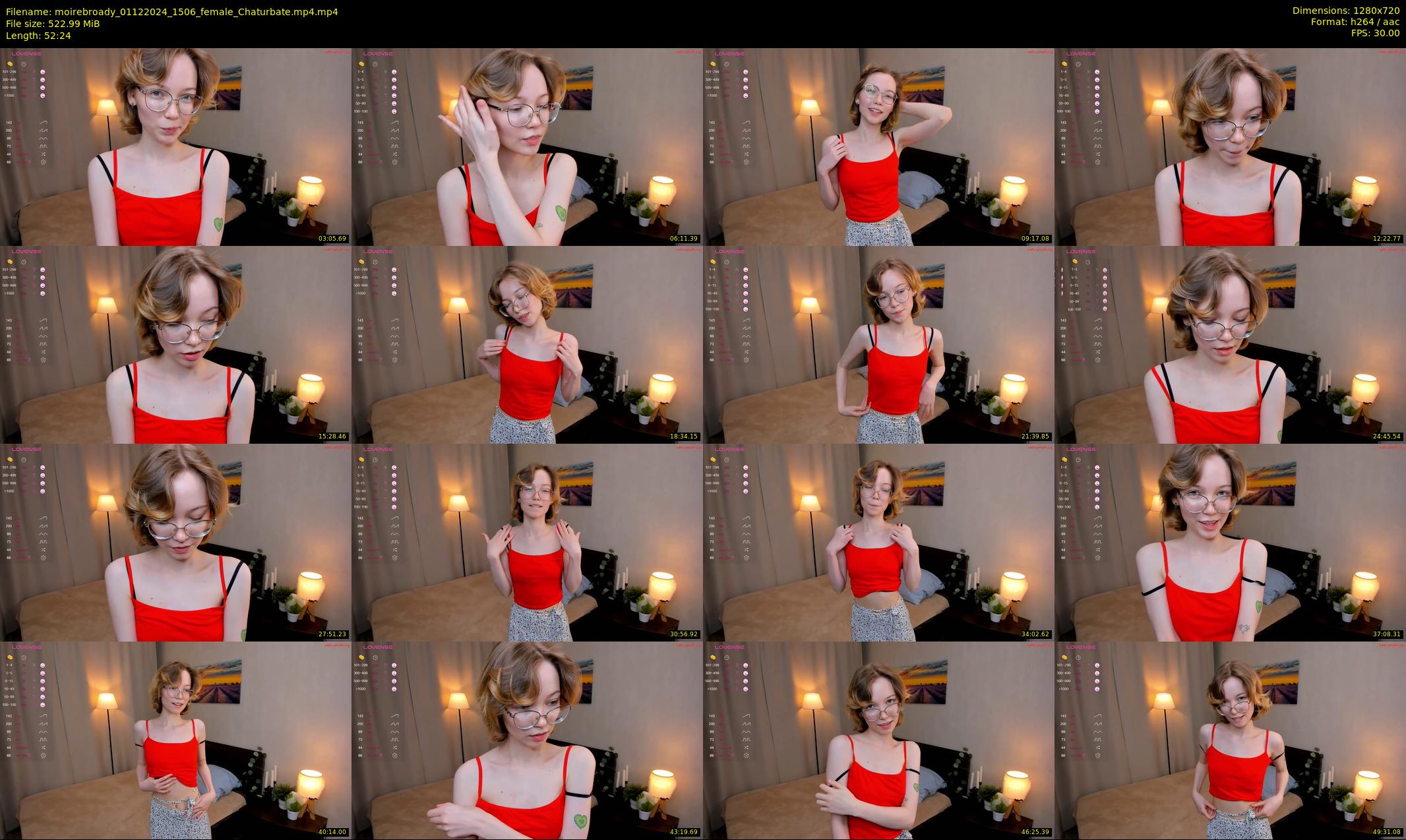 moirebroady — 53 minute Chaturbate female cam show recording, 720p, Dec 1, 2024