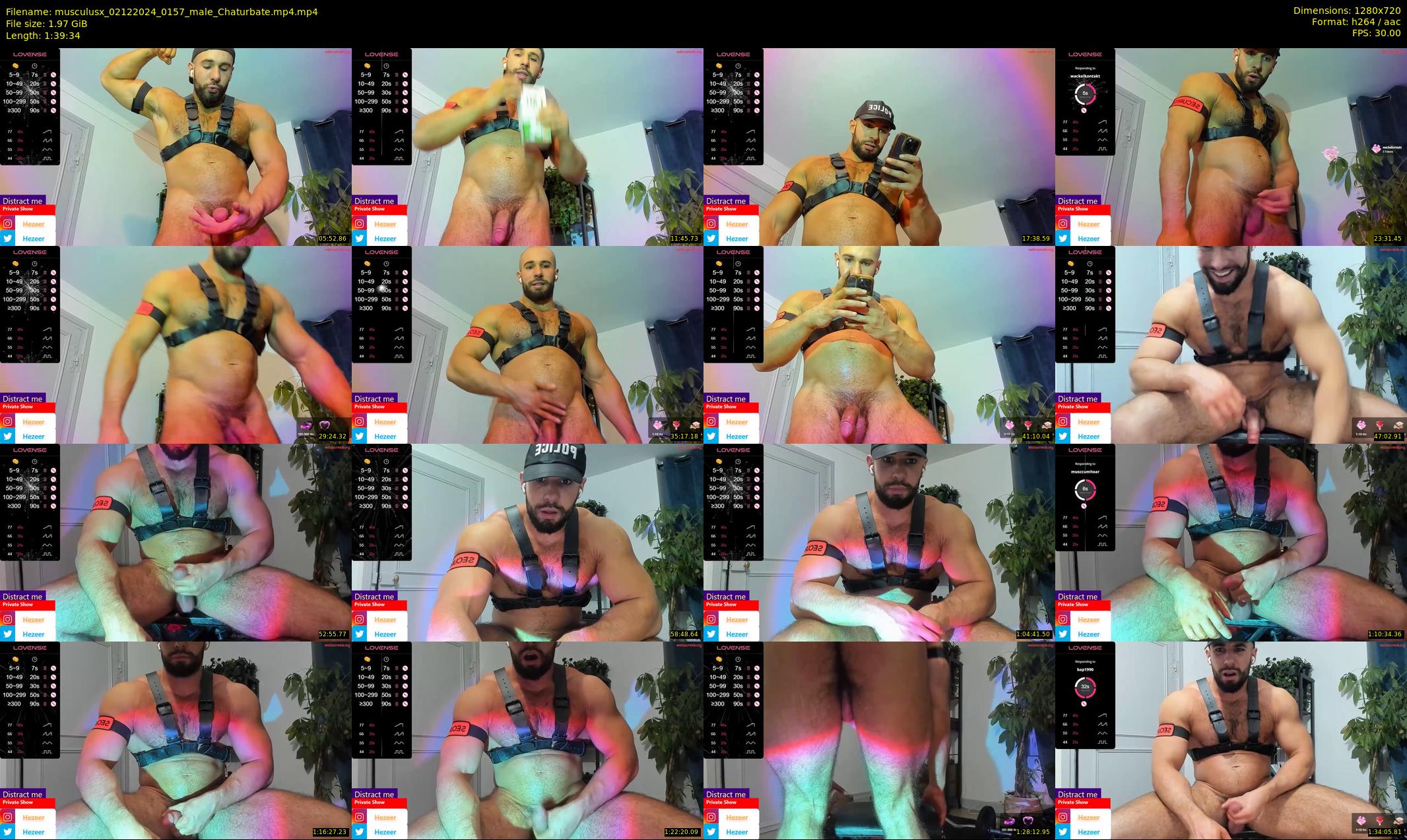 musculusx — 100 minute Chaturbate male cam show recording, 720p, Dec 2, 2024