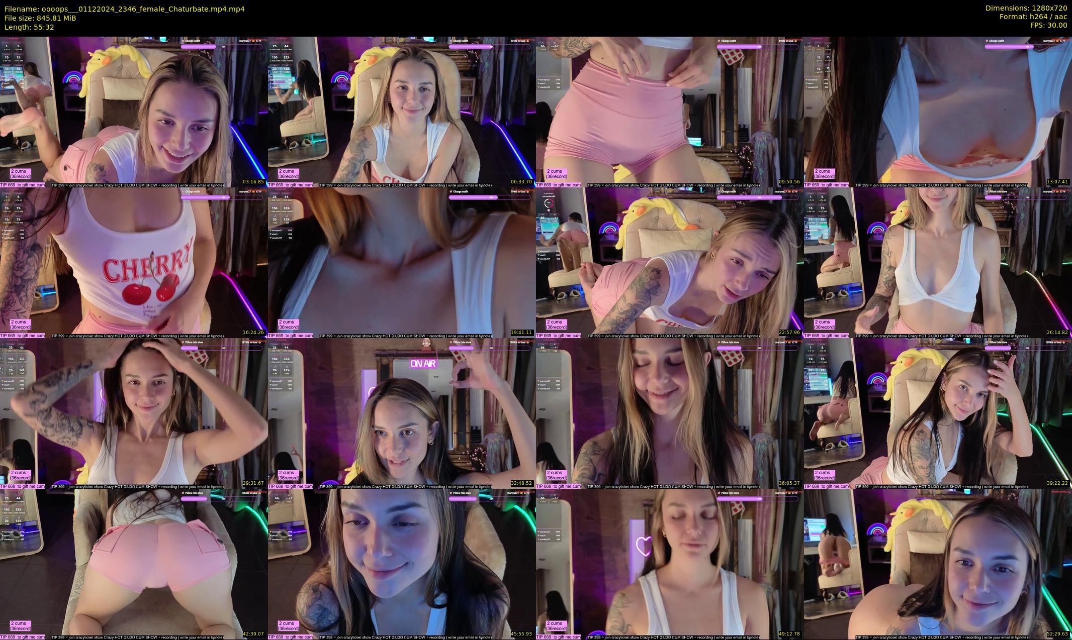 oooops__ — 56 minute Chaturbate female cam show recording, 720p, Dec 1, 2024