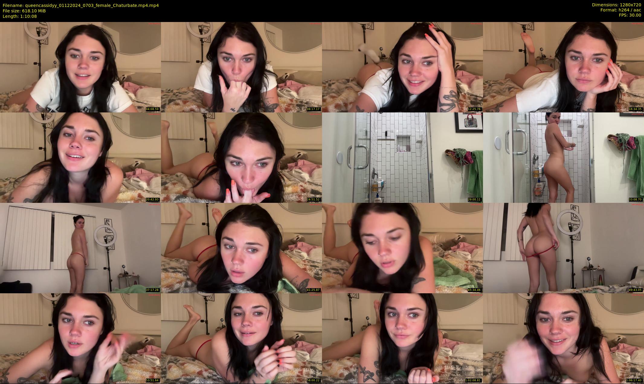 queencassidyy — 71 minute Chaturbate female cam show recording, 720p, Dec 1, 2024