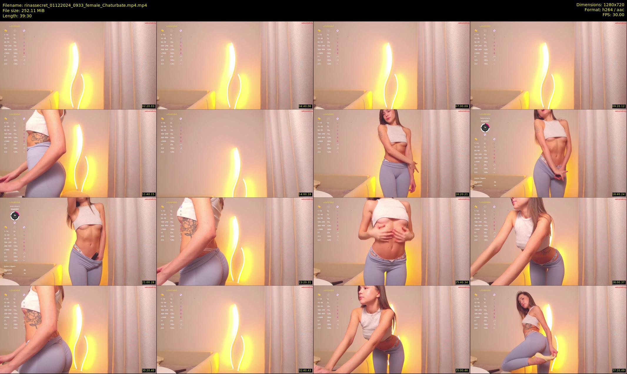 rinassecret — 40 minute Chaturbate female cam show recording, 720p, Dec 1, 2024
