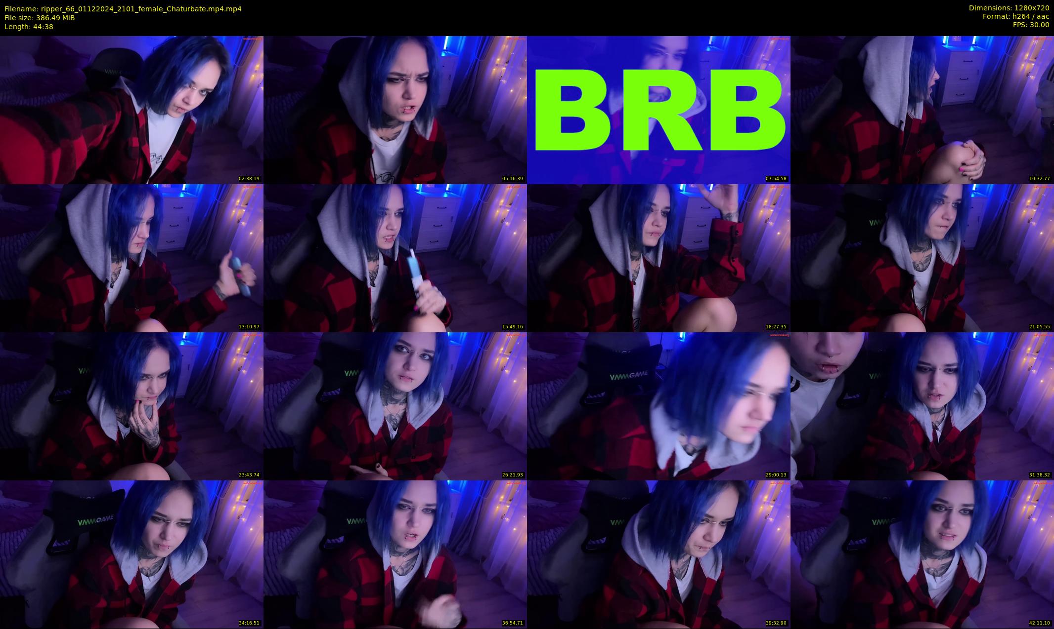 ripper_66 — 45 minute Chaturbate female cam show recording, 720p, Dec 1, 2024