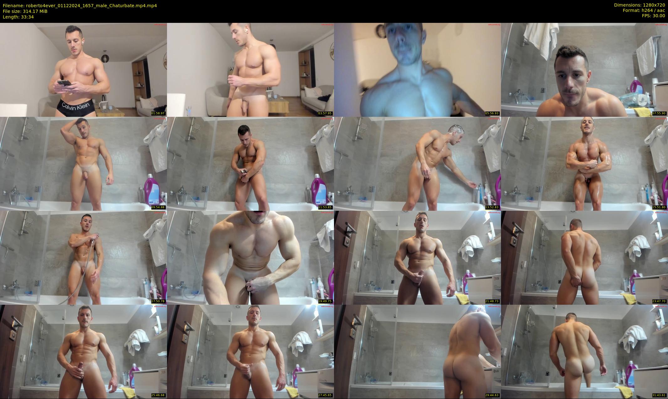 roberto4ever — 34 minute Chaturbate male cam show recording, 720p, Dec 1, 2024