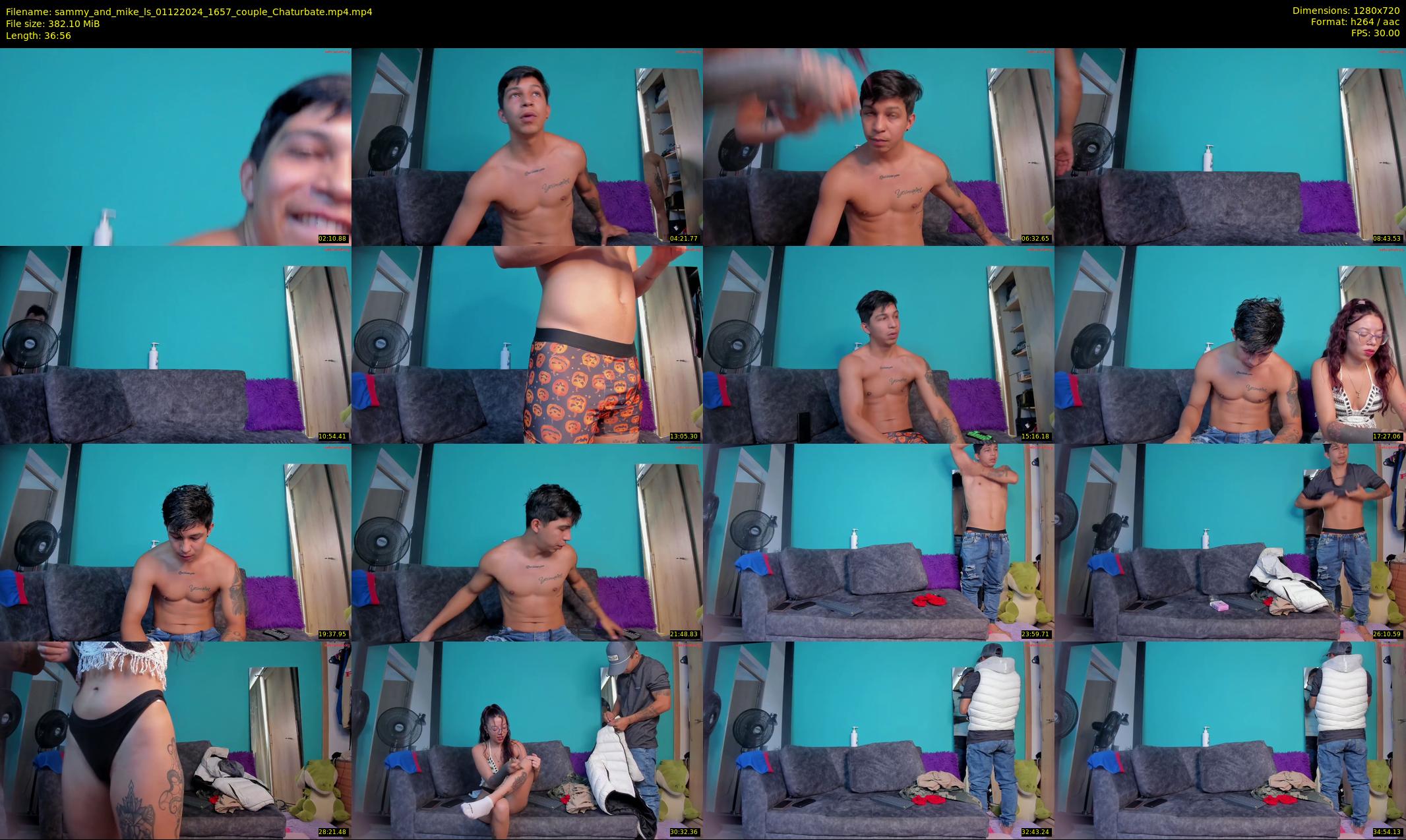 sammy_and_mike_ls — 37 minute Chaturbate couple cam show recording, 720p, Dec 1, 2024