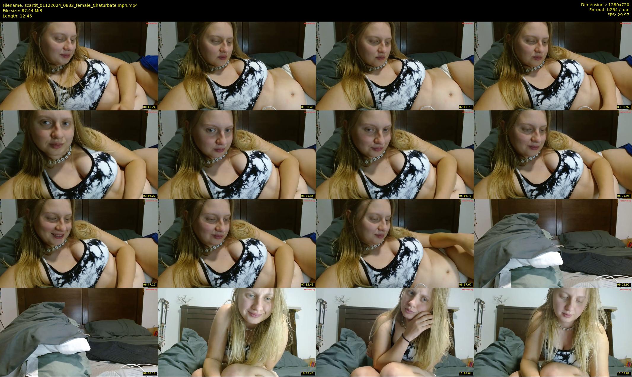 scartit — 13 minute Chaturbate female cam show recording, 720p, Dec 1, 2024