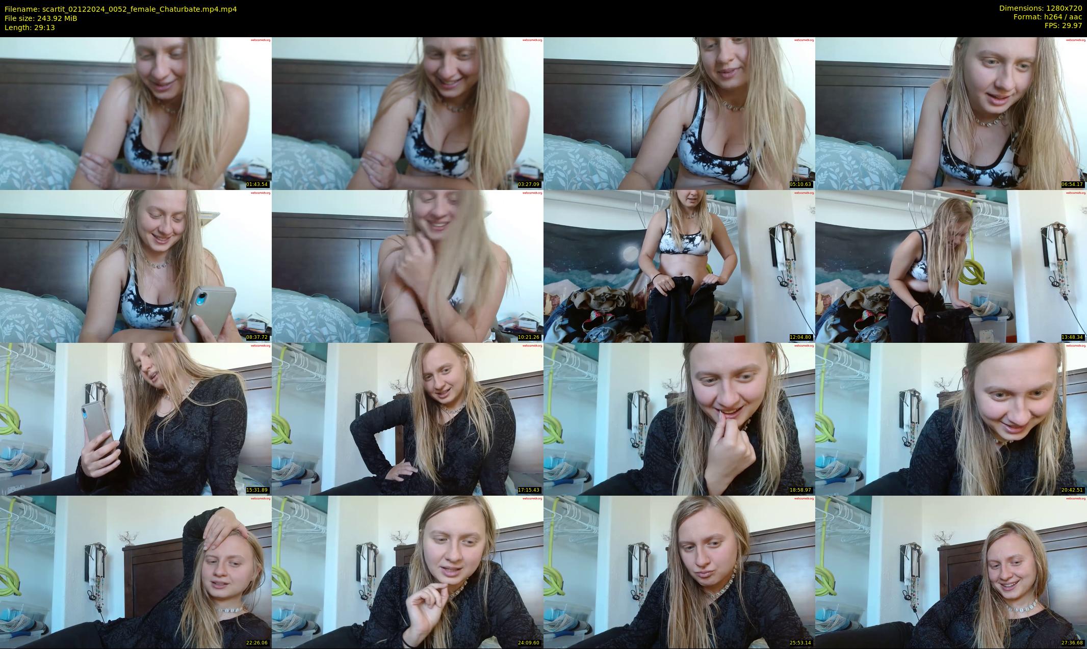 scartit — 30 minute Chaturbate female cam show recording, 720p, Dec 2, 2024