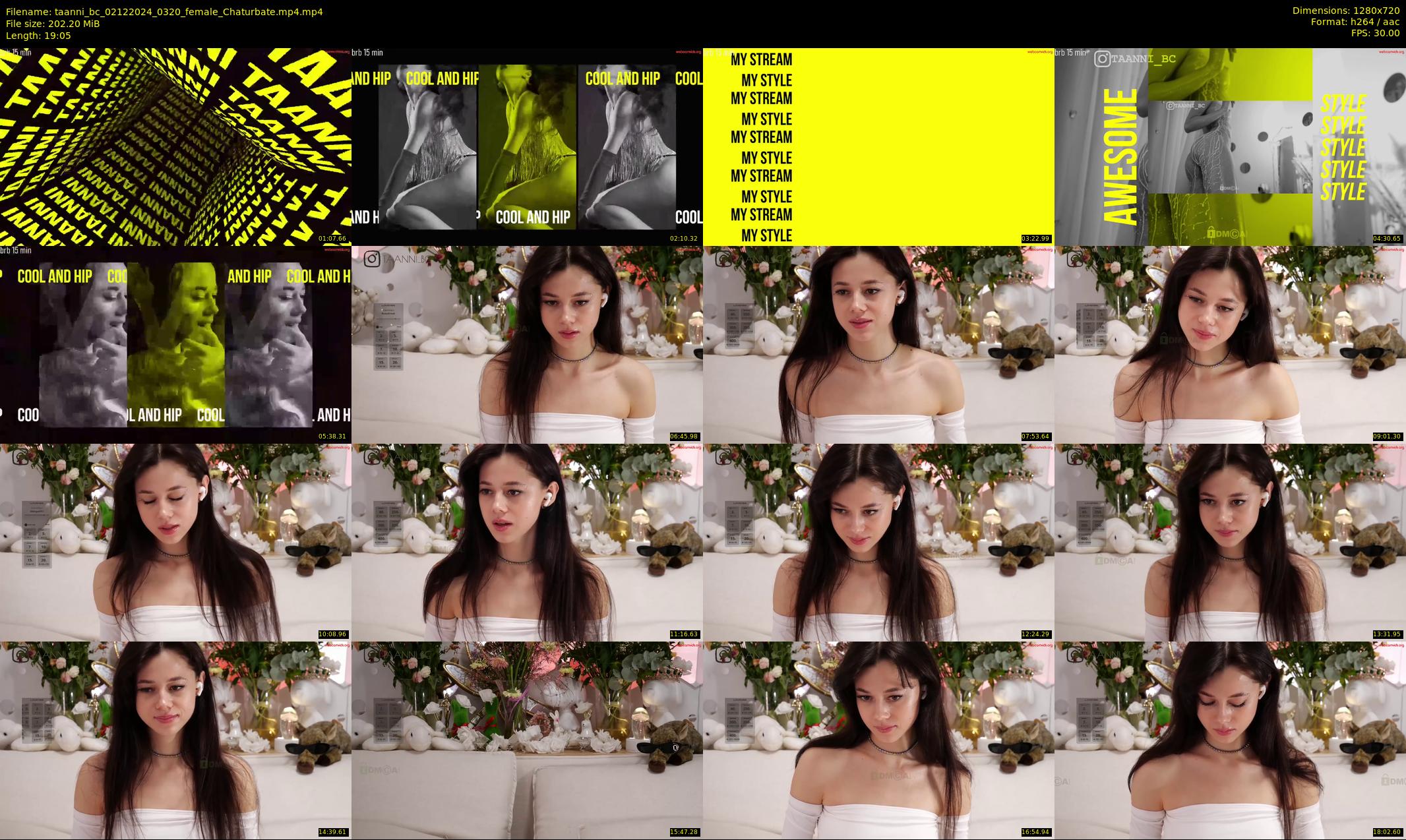 taanni_bc — 20 minute Chaturbate female cam show recording, 720p, Dec 2, 2024