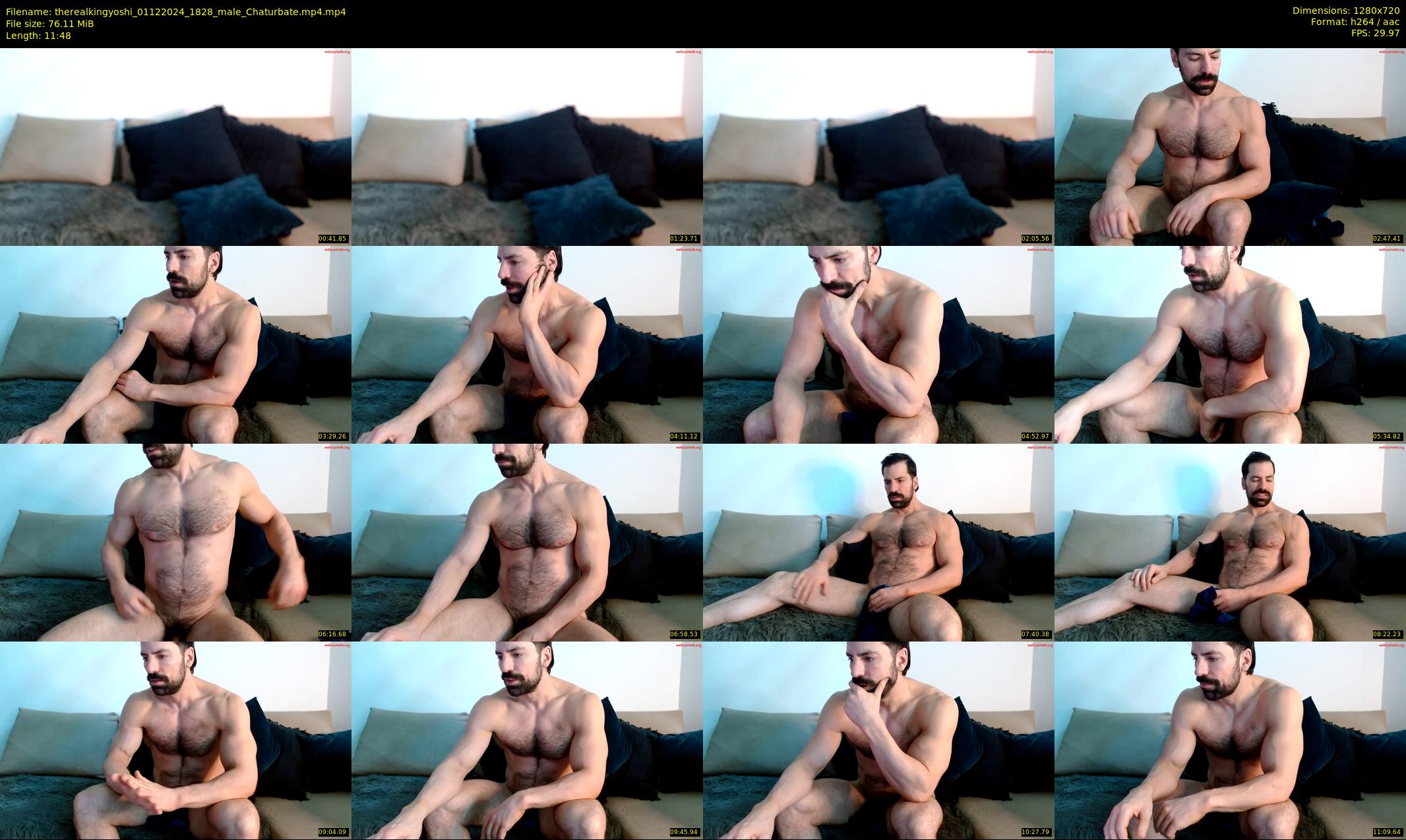 therealkingyoshi — 12 minute Chaturbate male cam show recording, 720p, Dec 1, 2024