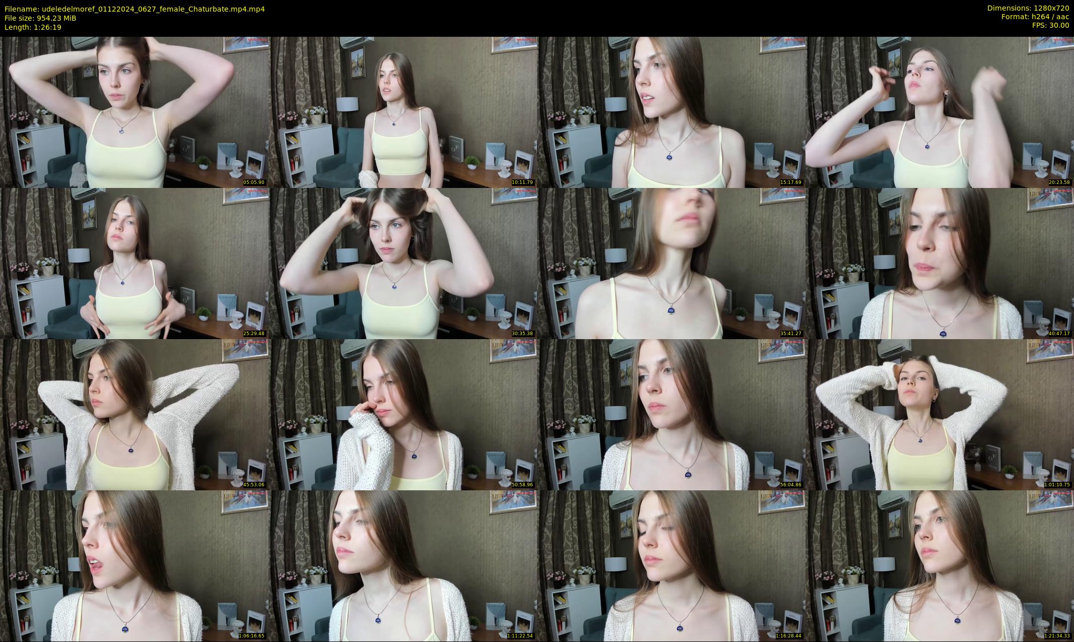 udeledelmoref — 87 minute Chaturbate female cam show recording, 720p, Dec 1, 2024