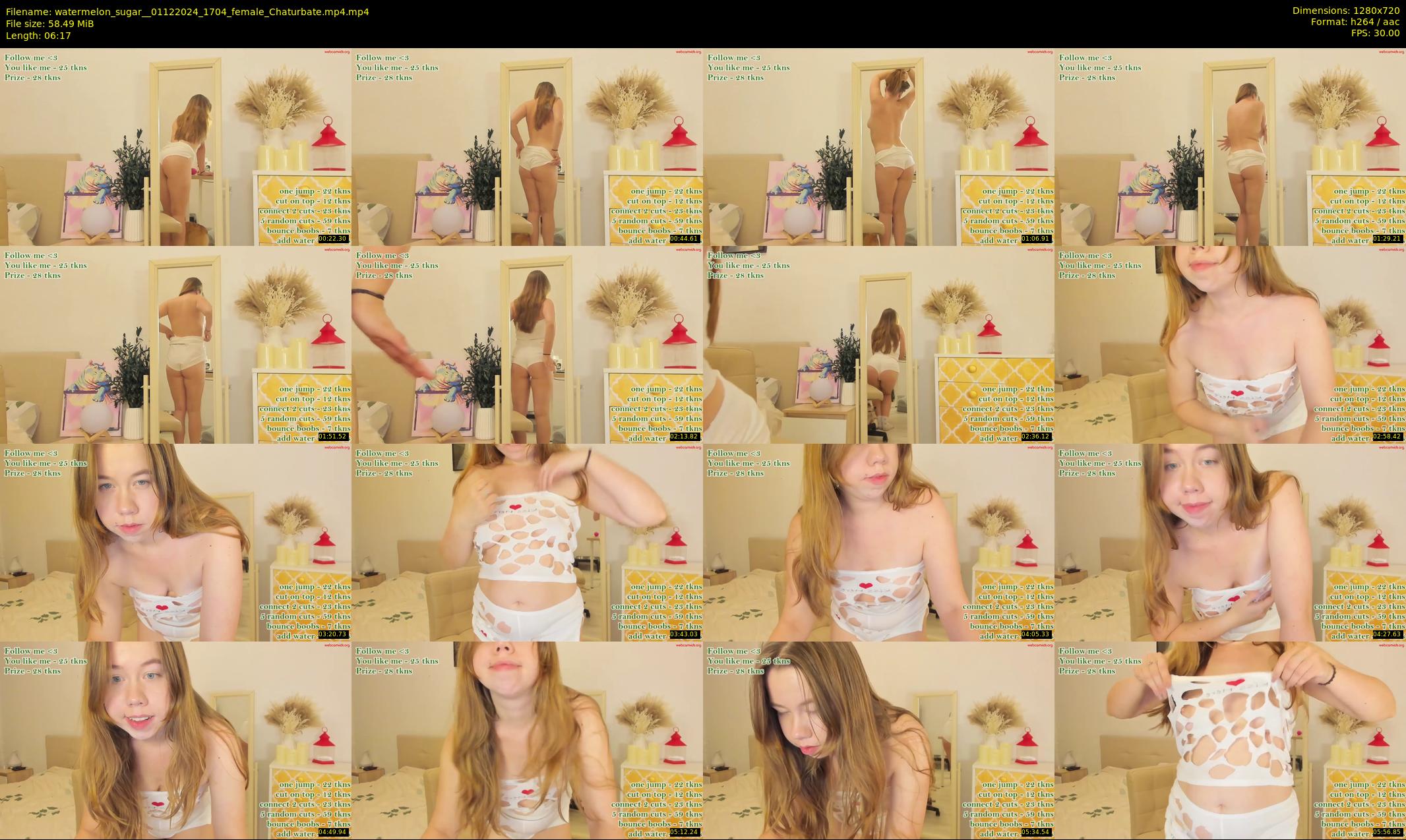 watermelon_sugar_ — 7 minute Chaturbate female cam show recording, 720p, Dec 1, 2024