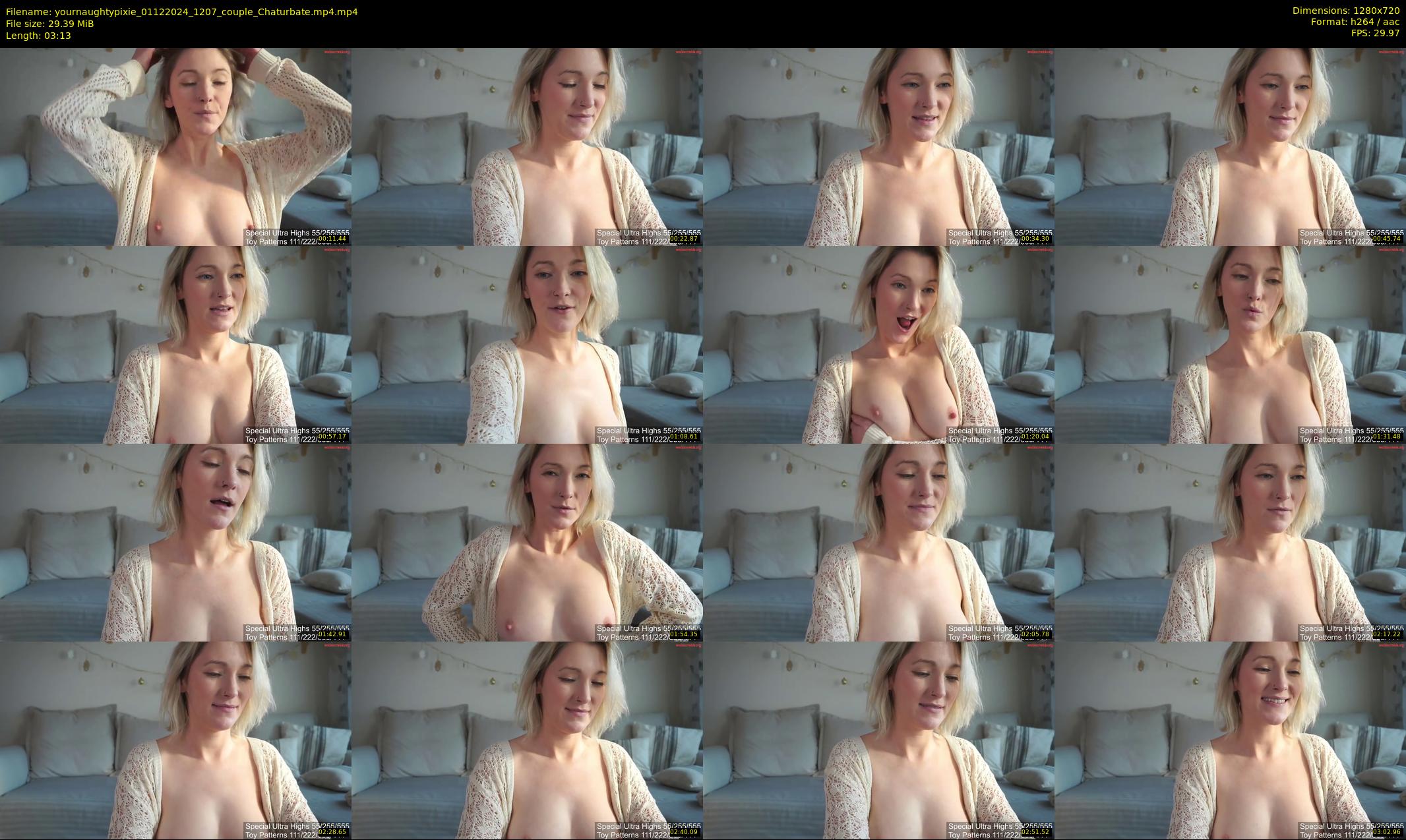 yournaughtypixie — 4 minute Chaturbate couple cam show recording, 720p, Dec 1, 2024
