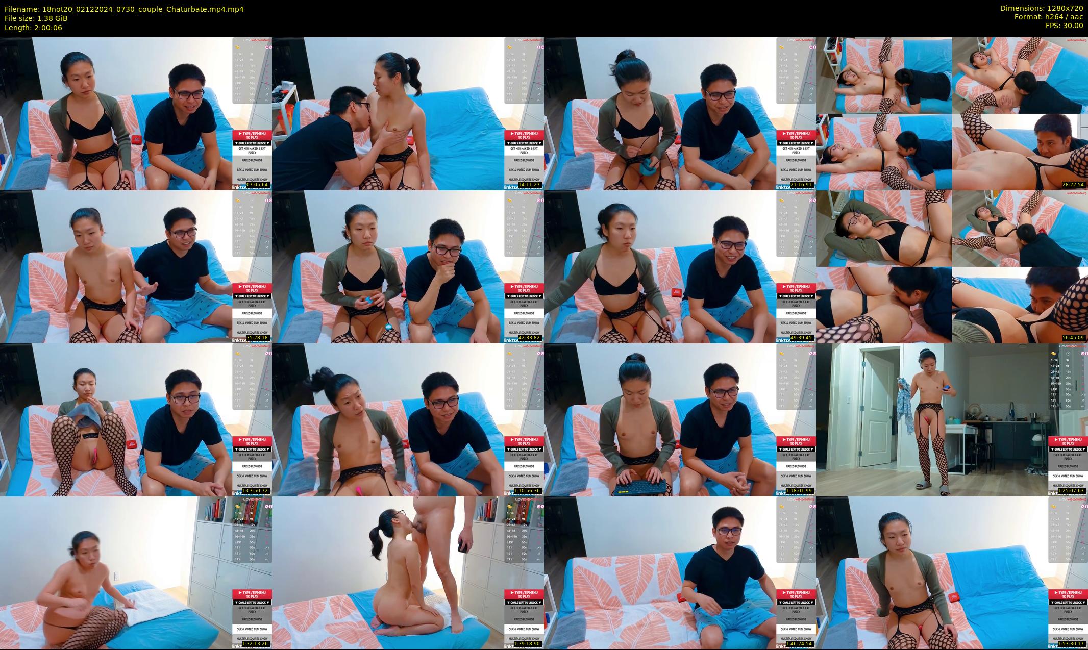 18not20 — 121 minute Chaturbate couple cam show recording, 720p, Dec 2, 2024