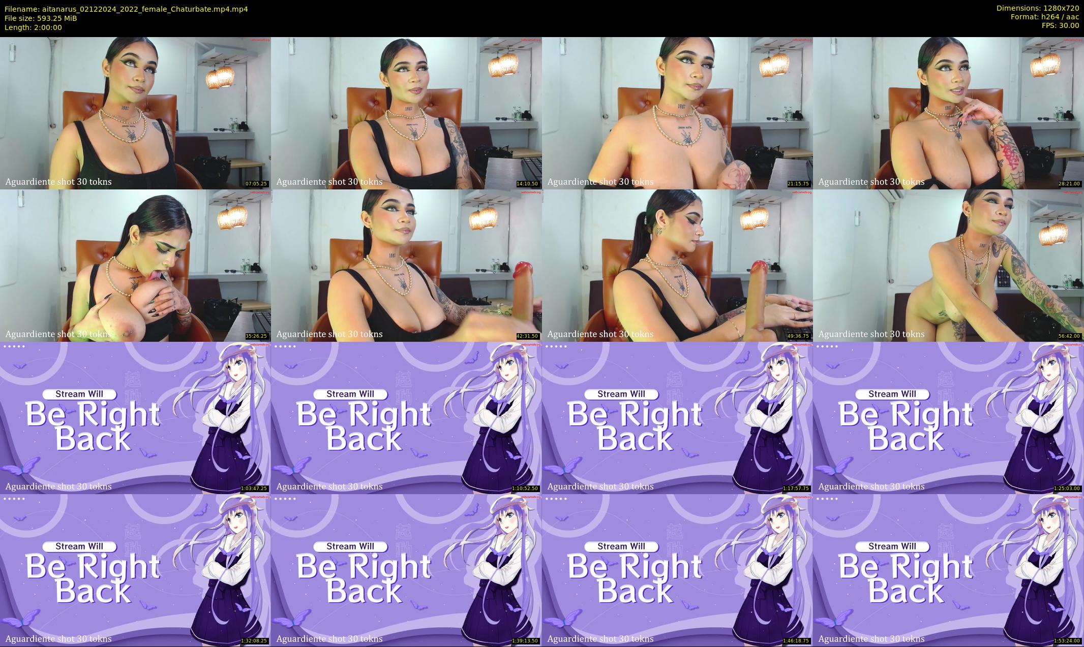 aitanarus — 120 minute Chaturbate female cam show recording, 720p, Dec 2, 2024