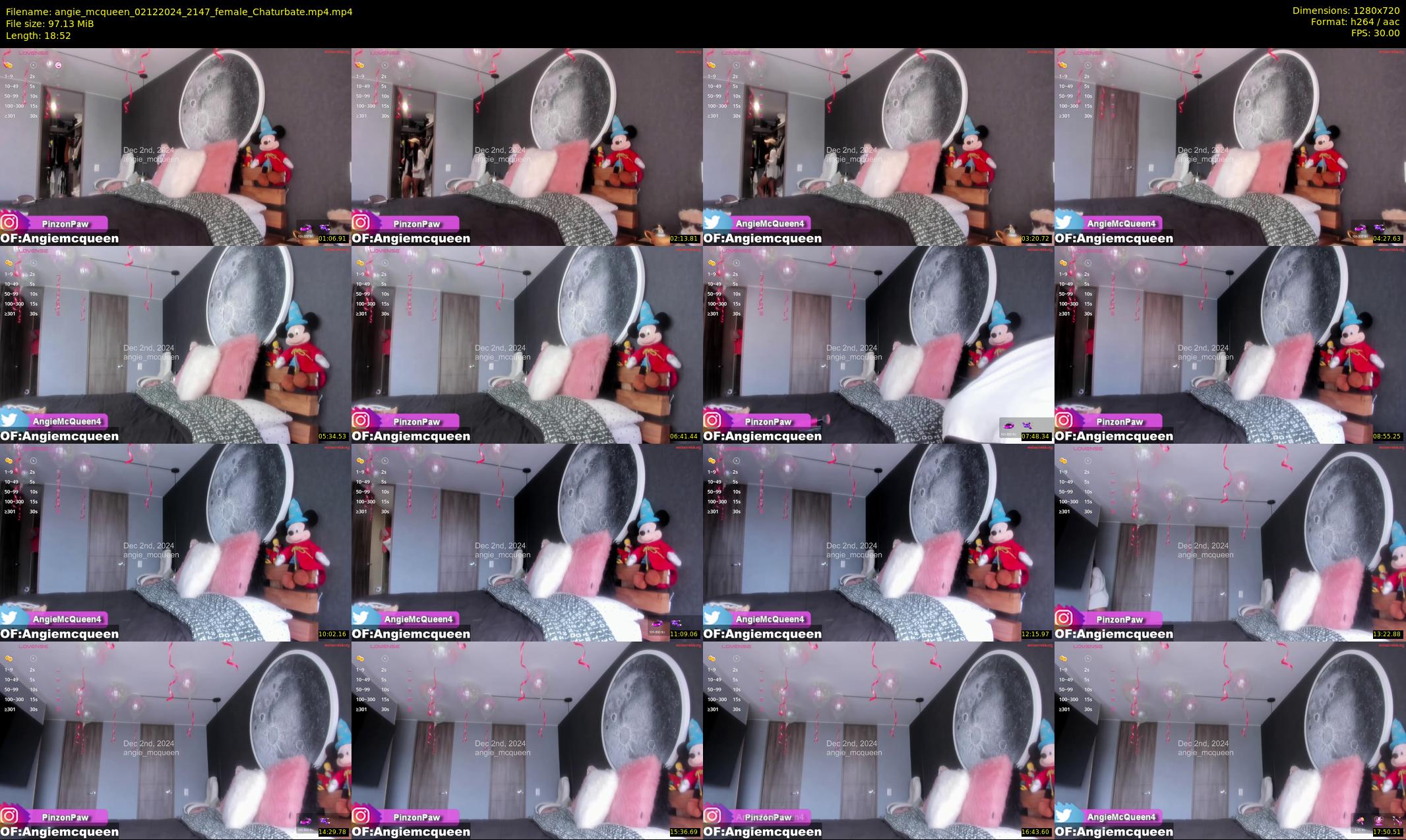 angie_mcqueen — 19 minute Chaturbate female cam show recording, 720p, Dec 2, 2024