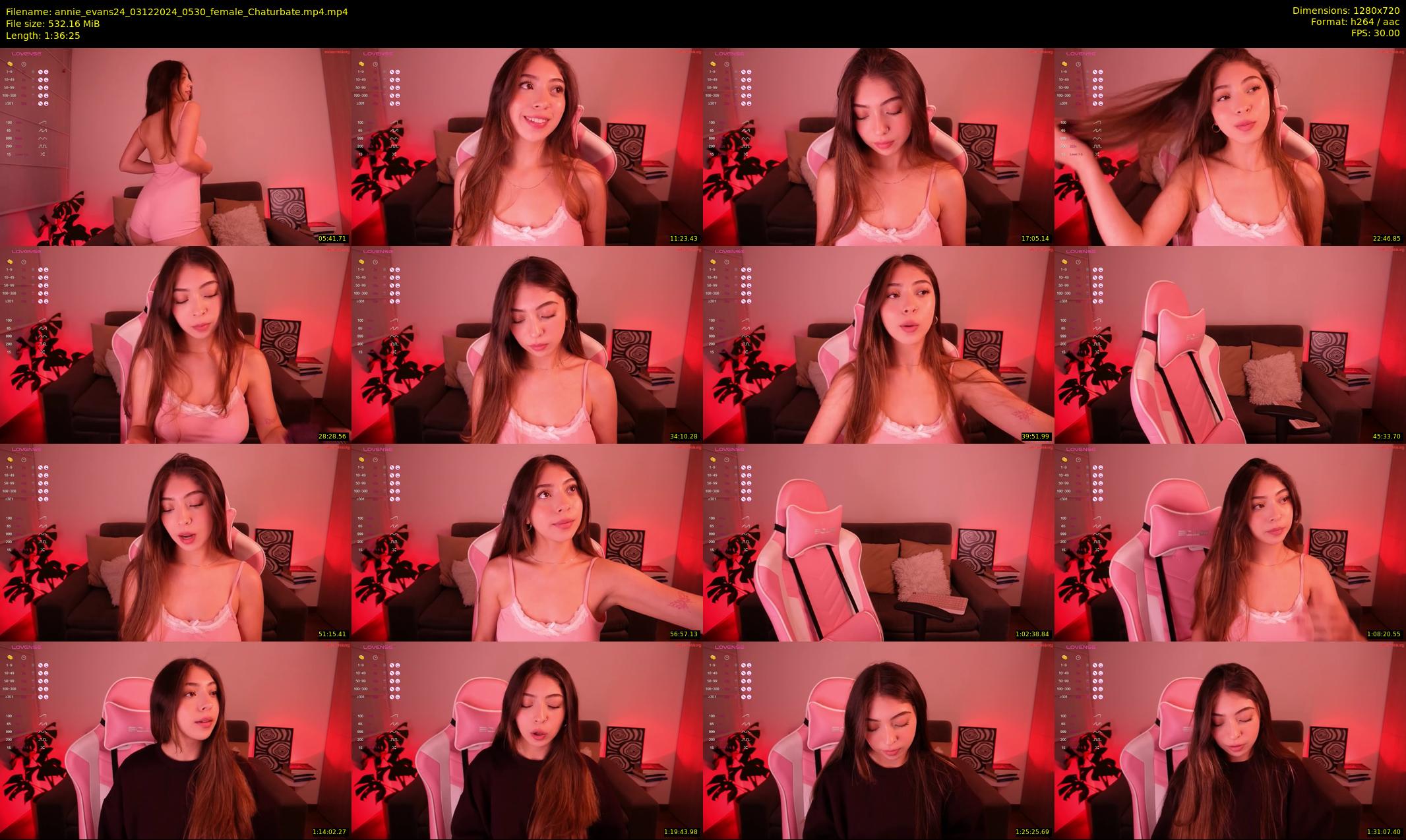 annie_evans24 — 97 minute Chaturbate female cam show recording, 720p, Dec 3, 2024