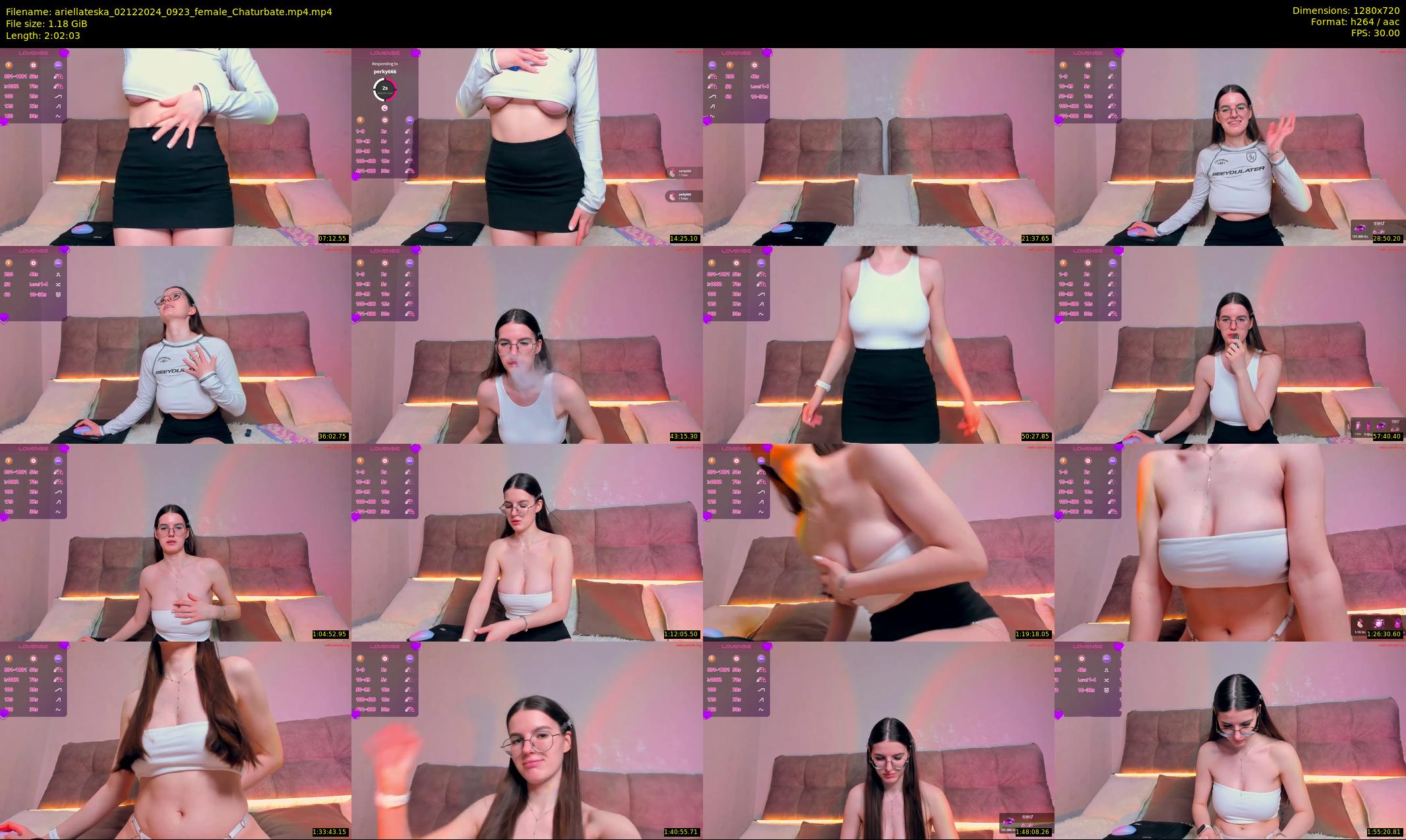 ariellateska — 123 minute Chaturbate female cam show recording, 720p, Dec 2, 2024