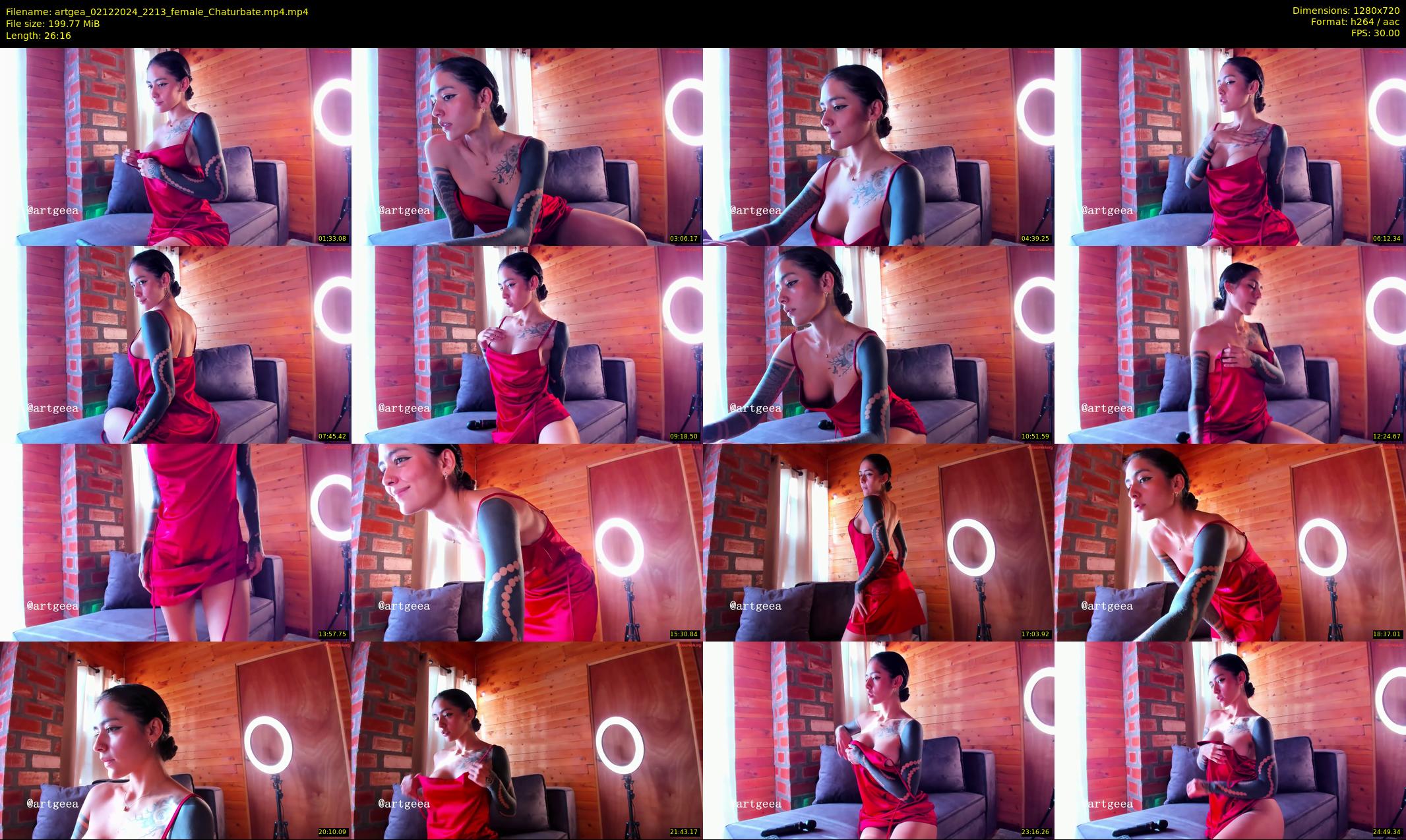 artgea — 27 minute Chaturbate female cam show recording, 720p, Dec 2, 2024