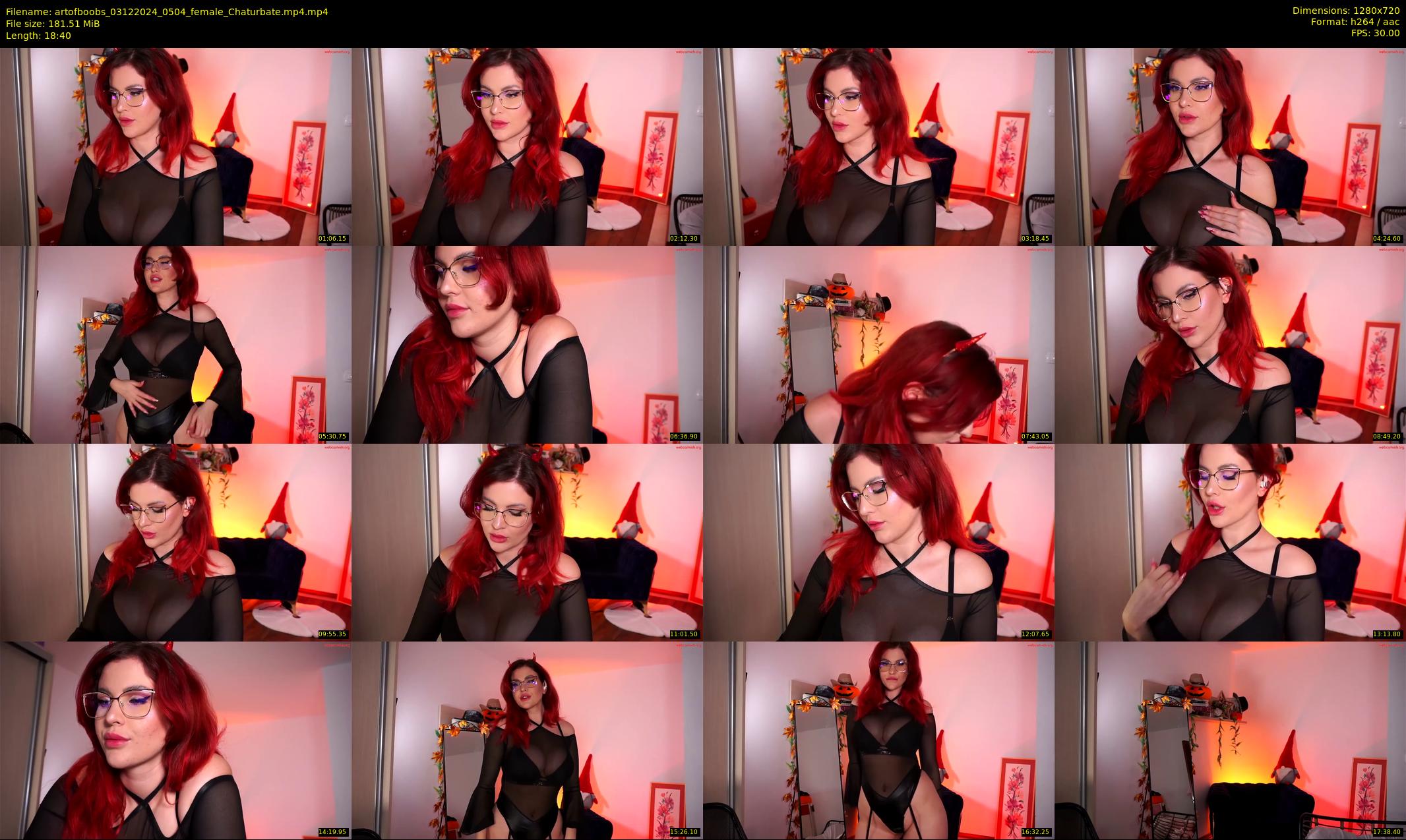 artofboobs — 19 minute Chaturbate female cam show recording, 720p, Dec 3, 2024