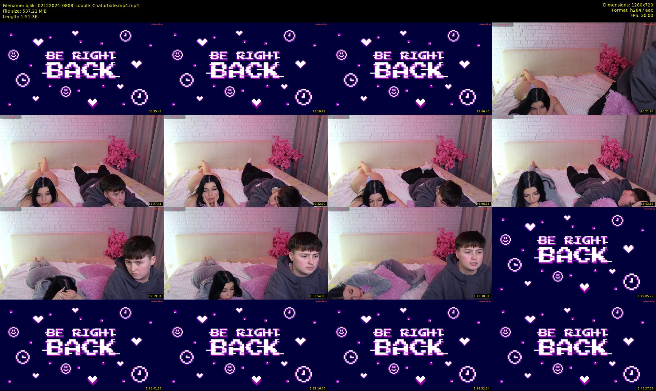bjliki — 112 minute Chaturbate couple cam show recording, 720p, Dec 2, 2024