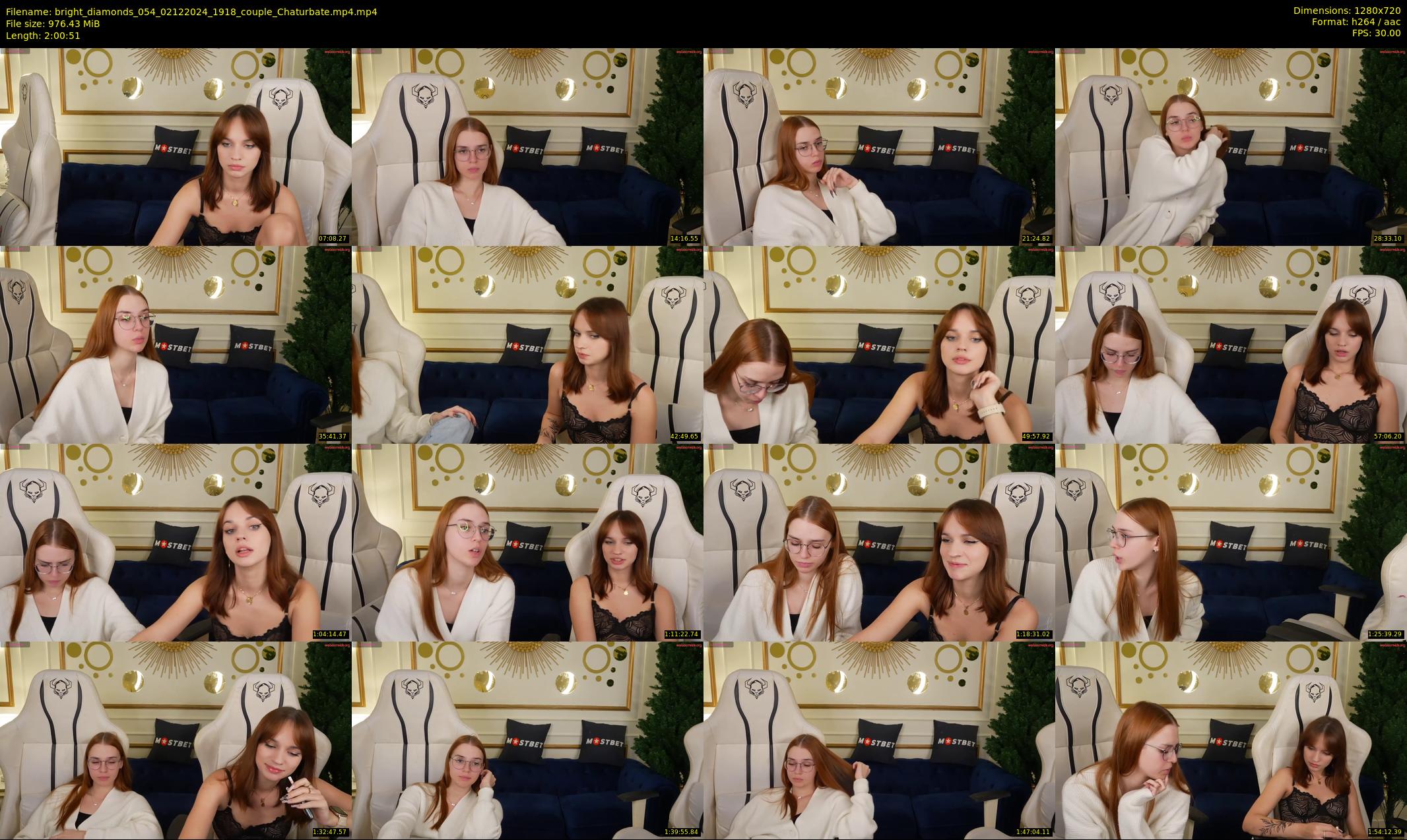 bright_diamonds_054 — 121 minute Chaturbate couple cam show recording, 720p, Dec 2, 2024