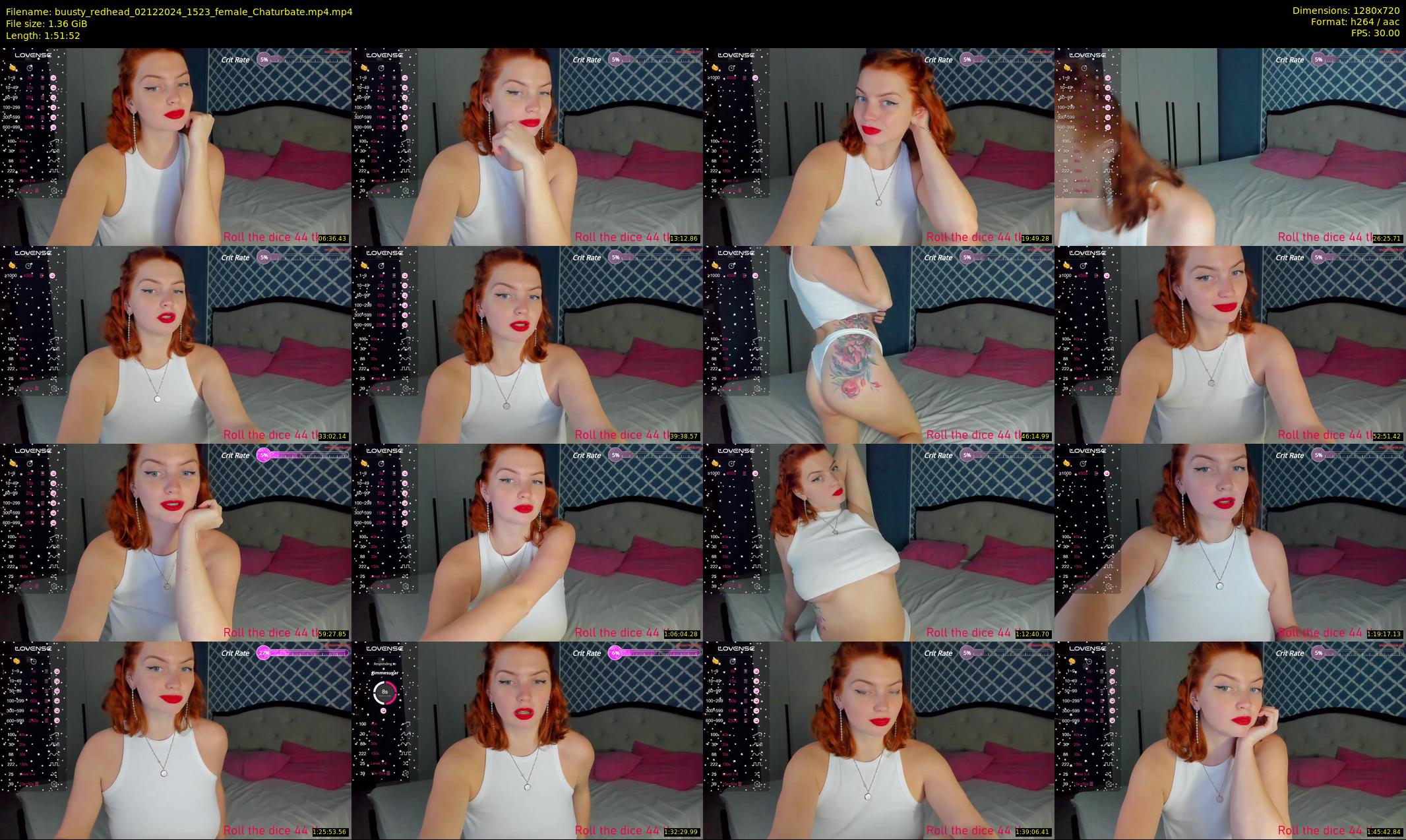 buusty_redhead — 112 minute Chaturbate female cam show recording, 720p, Dec 2, 2024