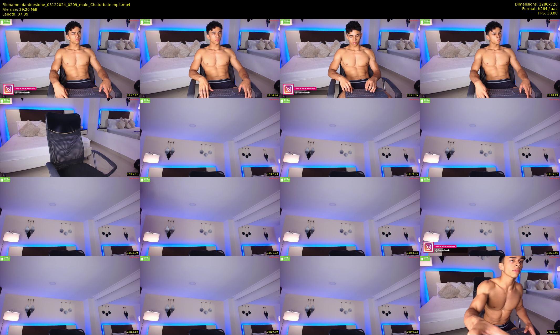 danteestone — 8 minute Chaturbate male cam show recording, 720p, Dec 3, 2024