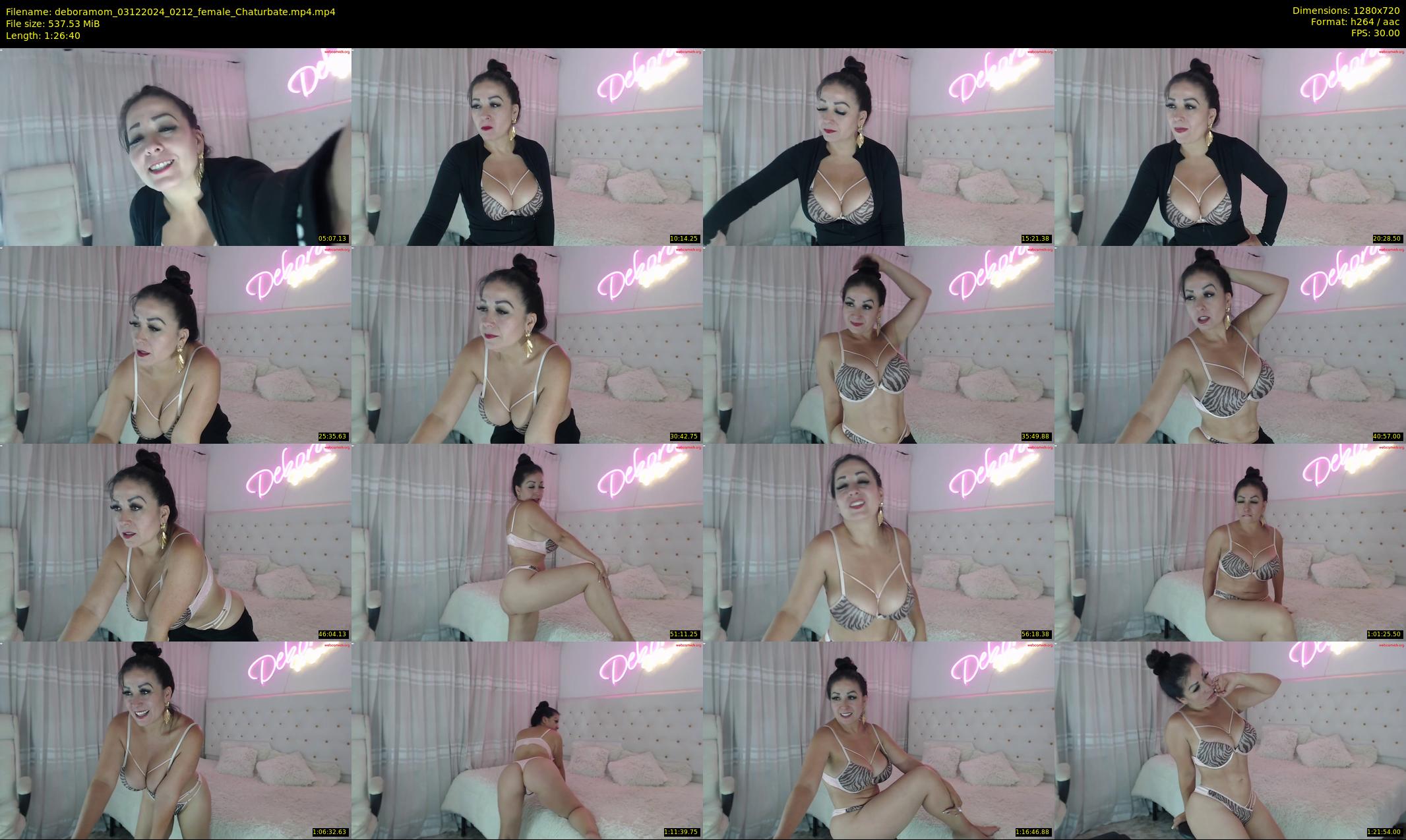 deboramom — 87 minute Chaturbate female cam show recording, 720p, Dec 3, 2024