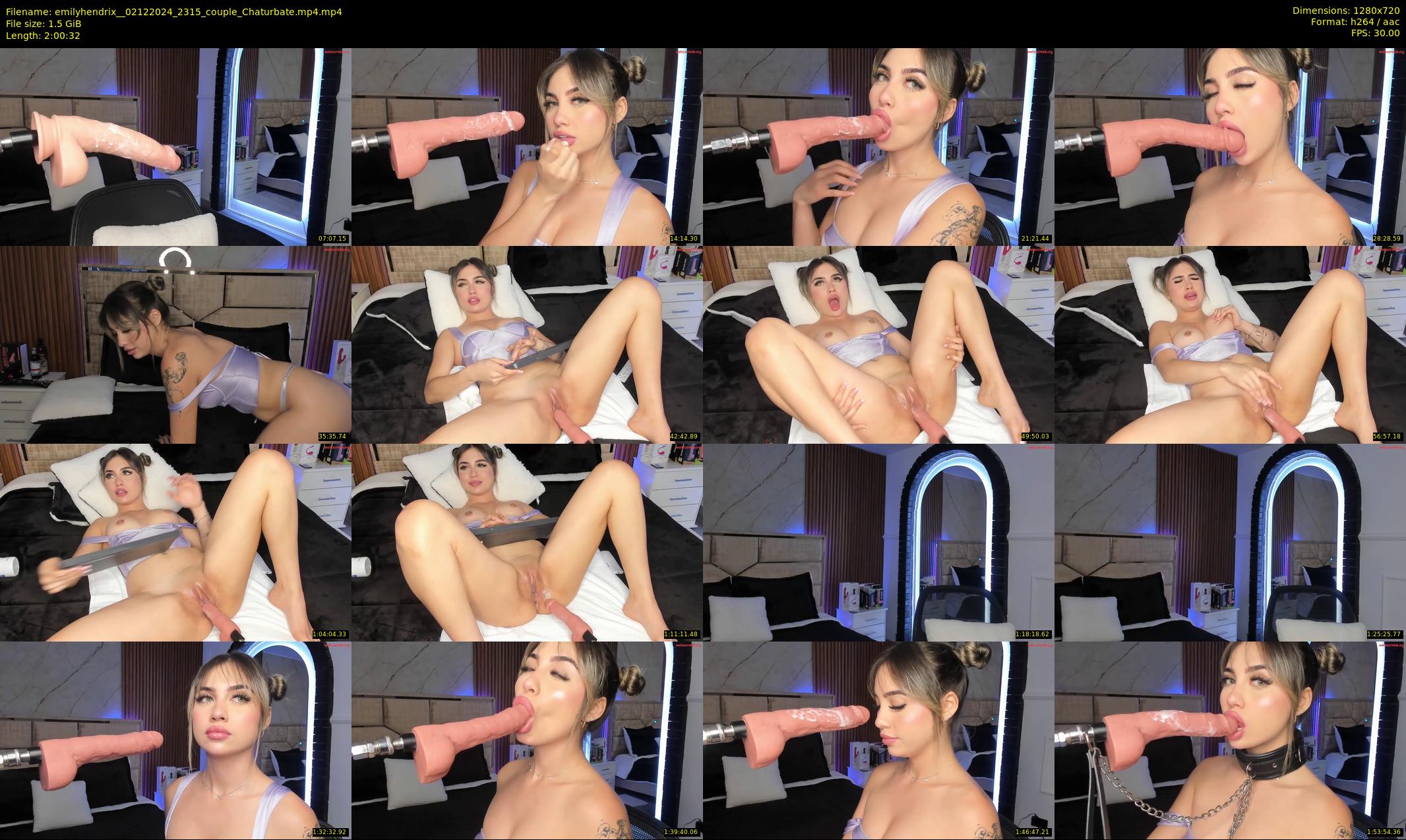 emilyhendrix_ — 121 minute Chaturbate couple cam show recording, 720p, Dec 2, 2024